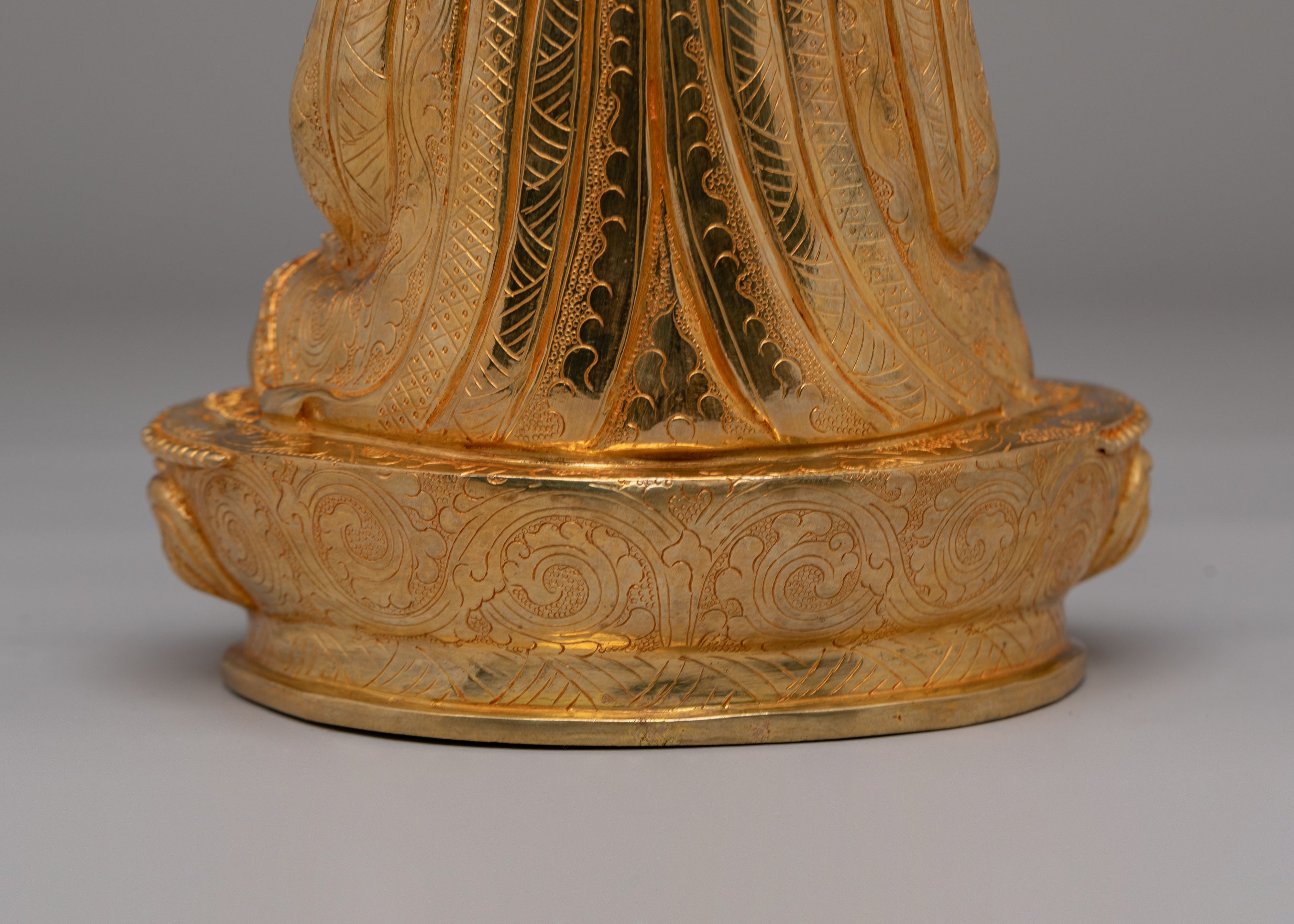 Handcrafted Guru Shapdum Statue | Tibetan Spiritual Master