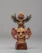 Garuda on Skull Sculpture  