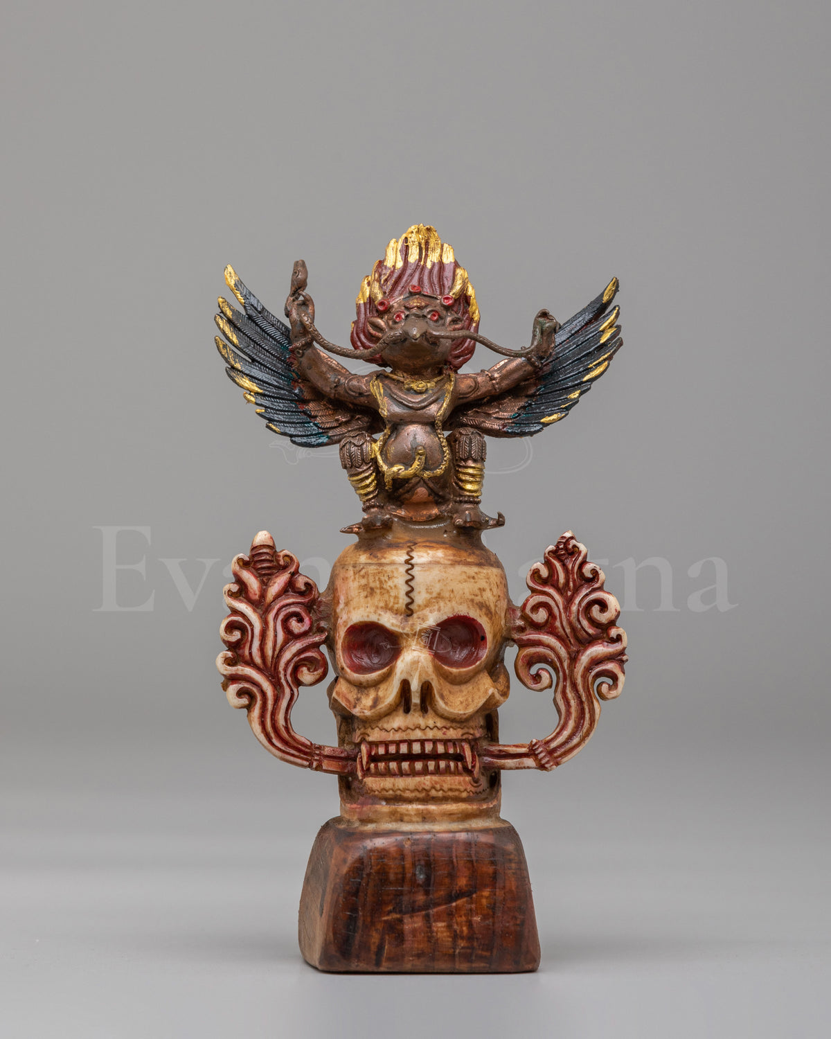 Garuda on Skull Sculpture  