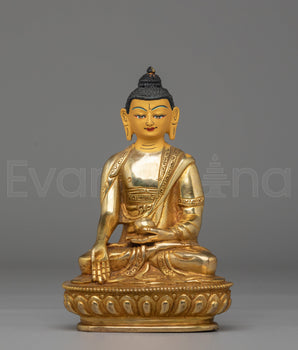 Handcrafted Ratnasambhava Copper Sculpture