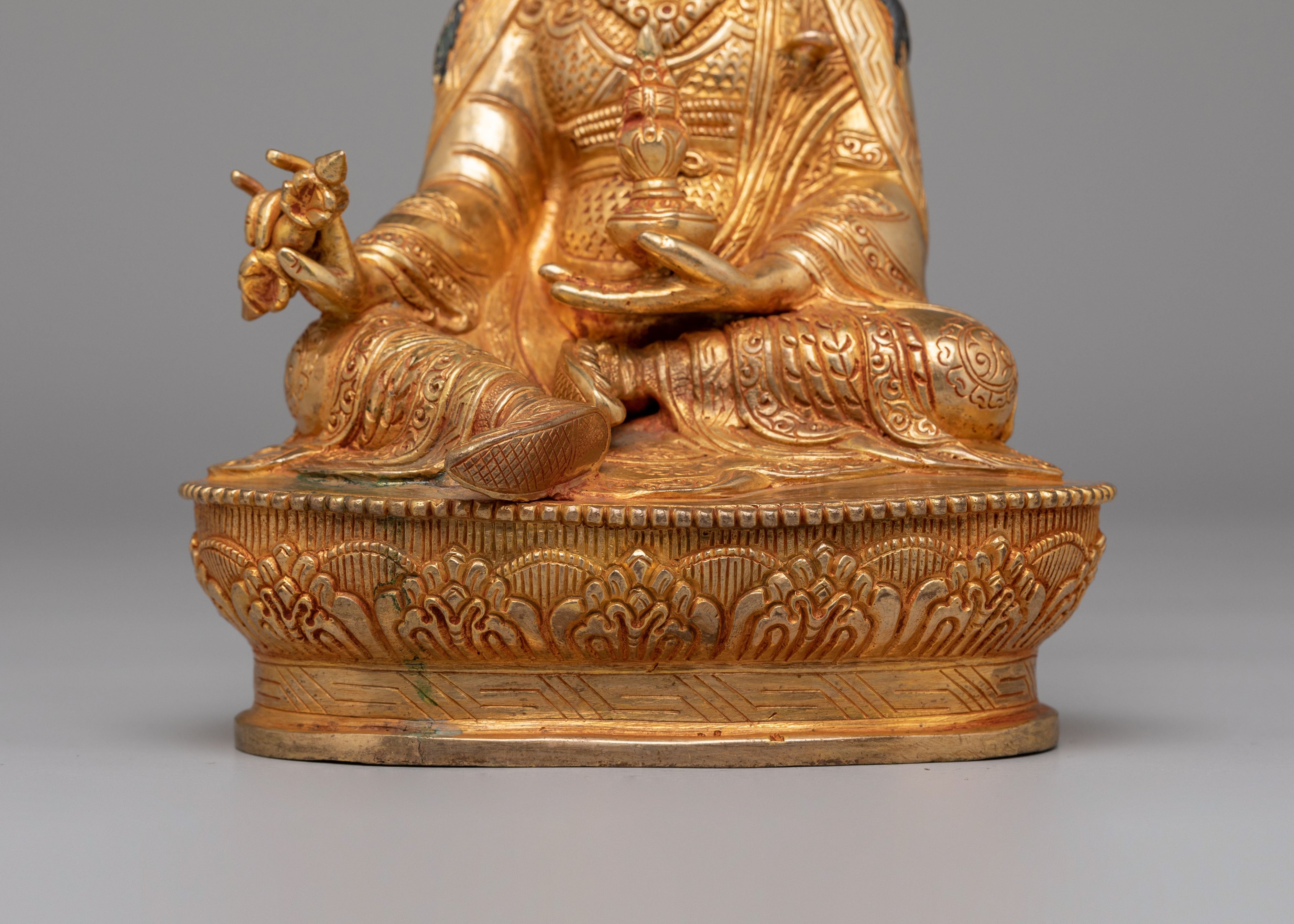 Sacred Altar Guru Rinpoche Statue | Tibetan Copper Statue