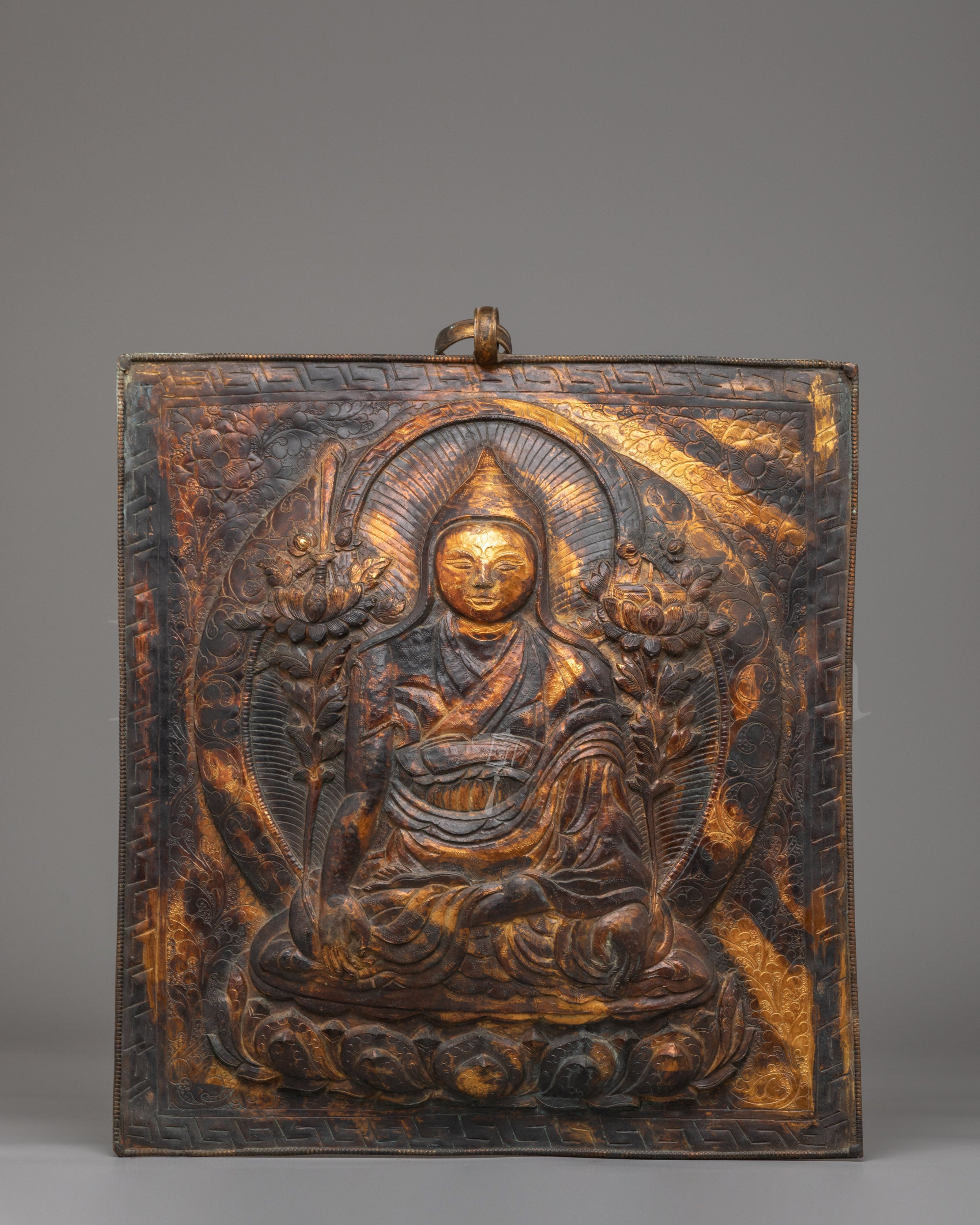 Tsongkhapa Guru Altar Wall Hanging 