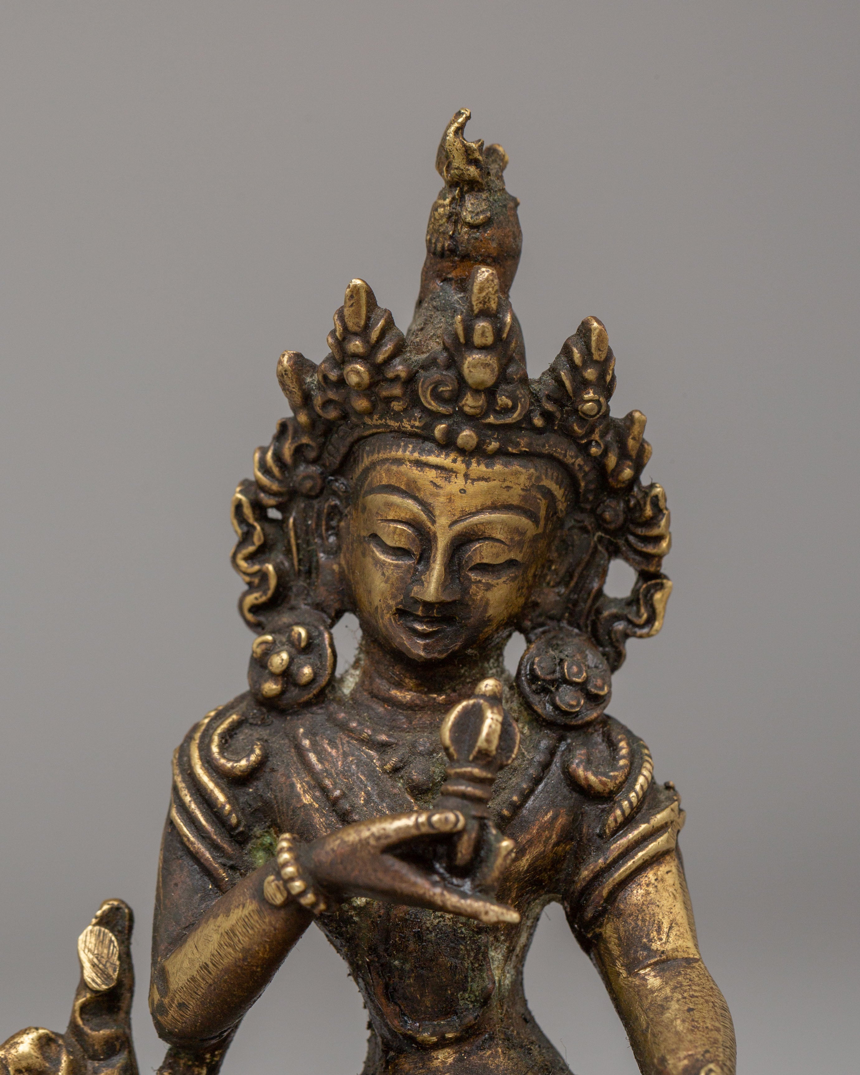Handcrafted Vajrasattva Buddhist Statue | Sacred Copper Body
