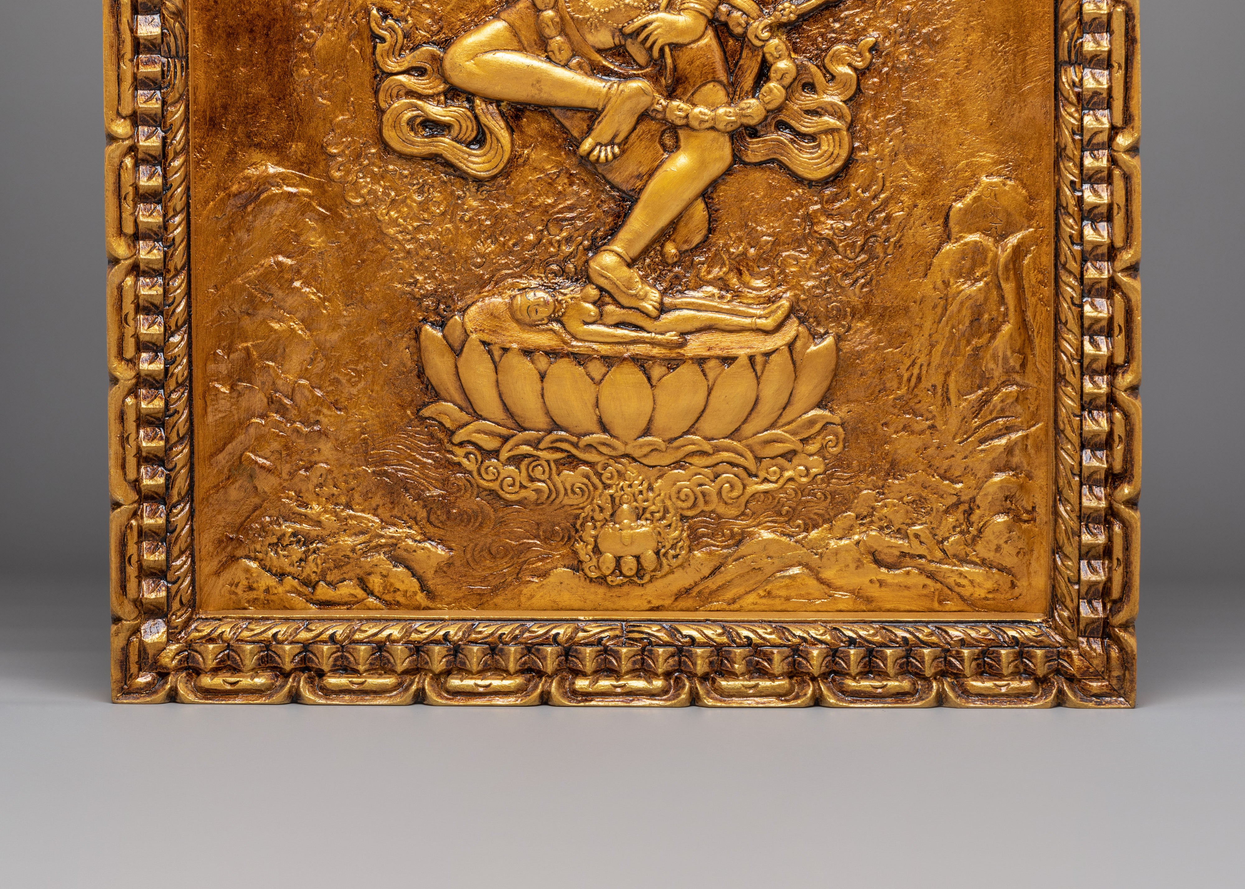 Handcrafted Kurukulla Wall Hanging | Buddhist Wooden Art