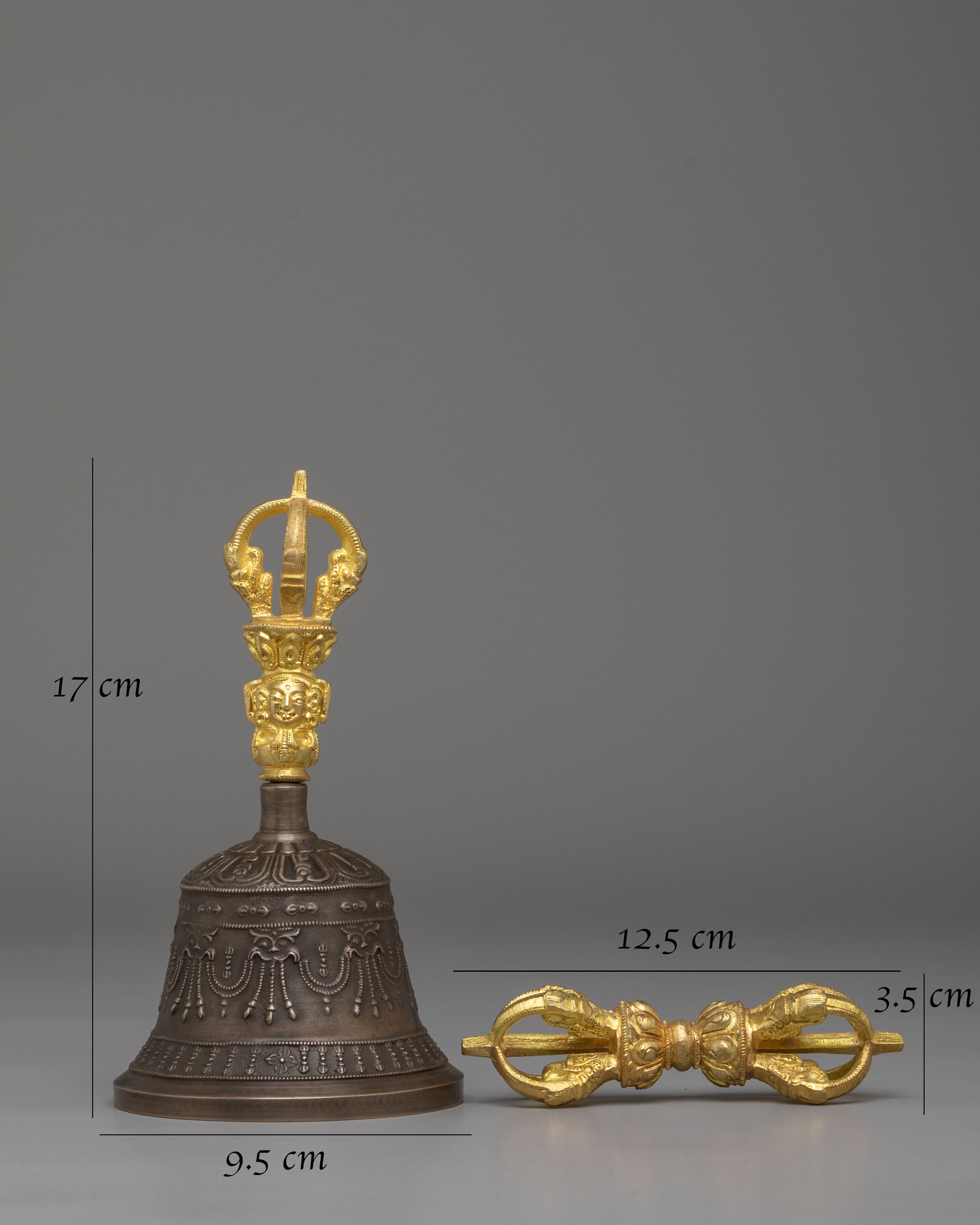 Tibetan Vajra and Bell Set for Ritual | Handcrafted Meditation Tools