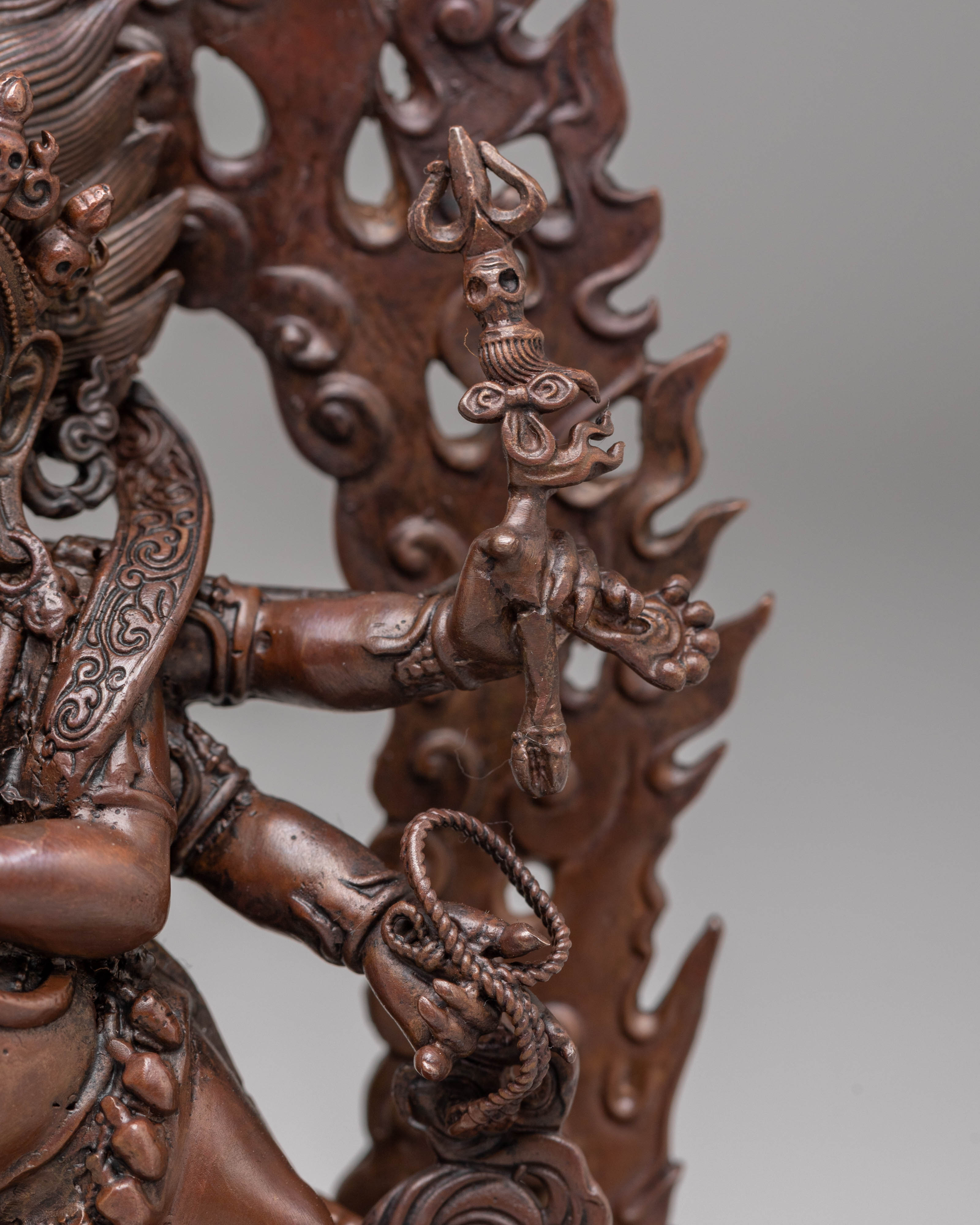 Six-Armed Mahakala Statue | Powerful Dharma Protector in Tibetan Buddhism
