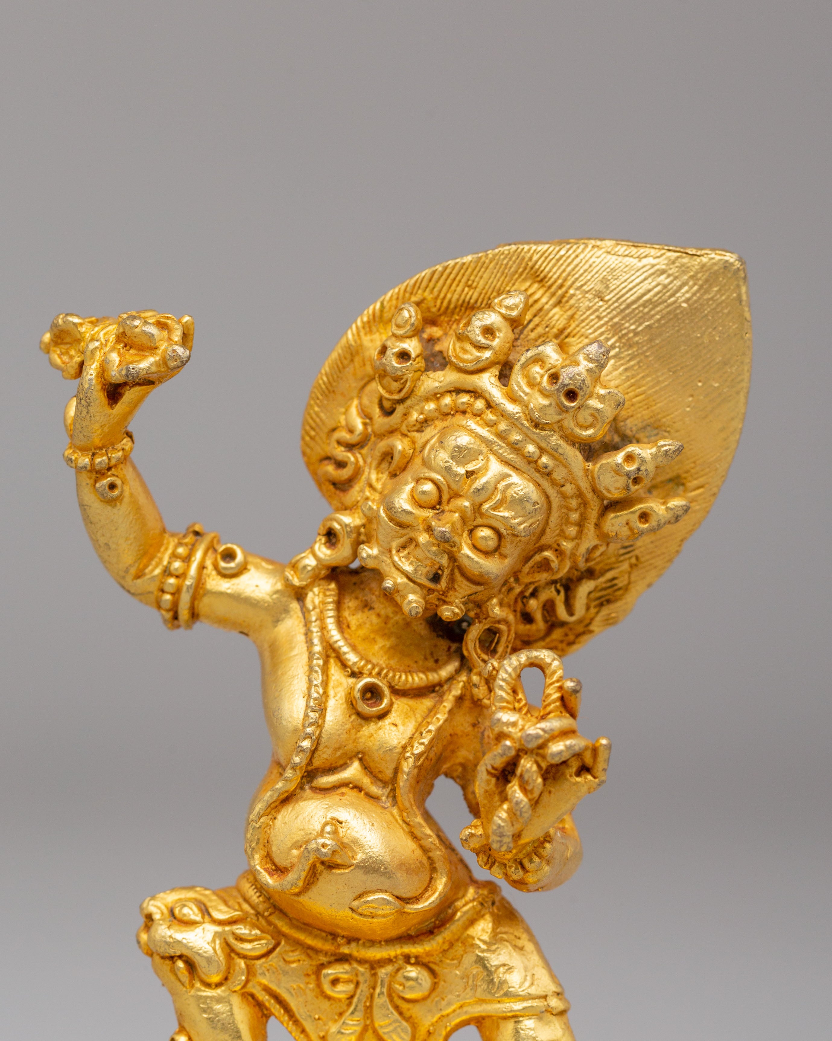 Traditional Vajrapani Altar Statue | Buddhist Protector Deity