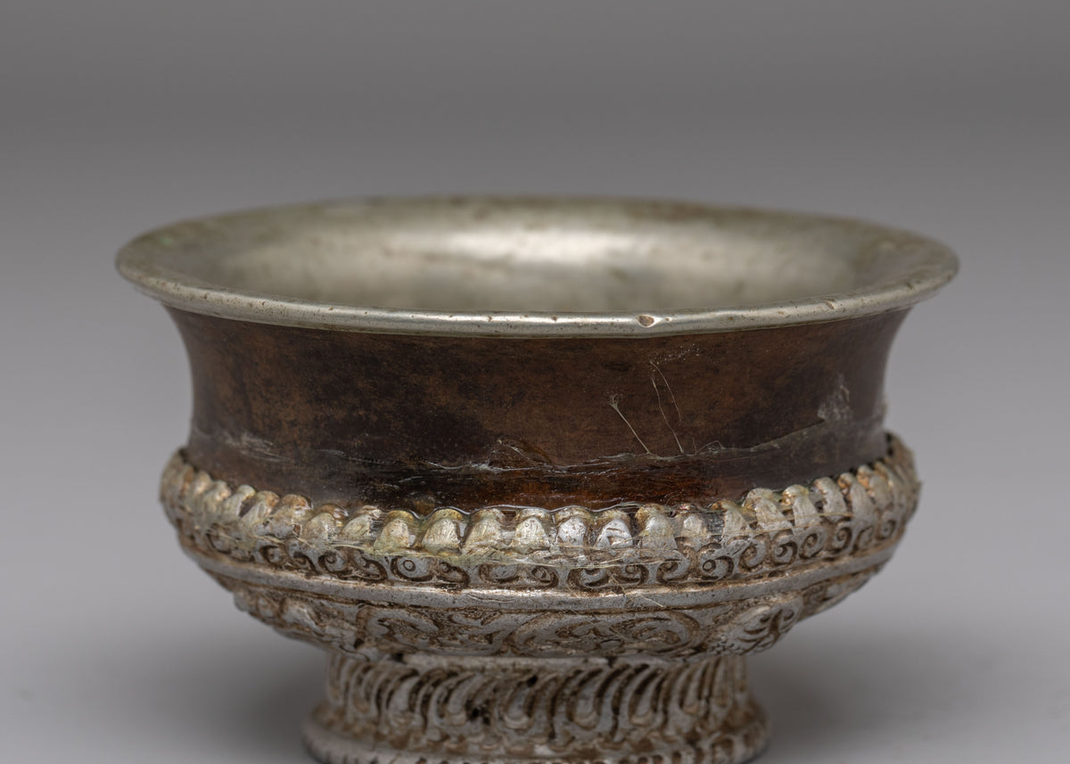 Ceremonial Offering Bowl | Handcrafted Tibetan Ritual Bowls