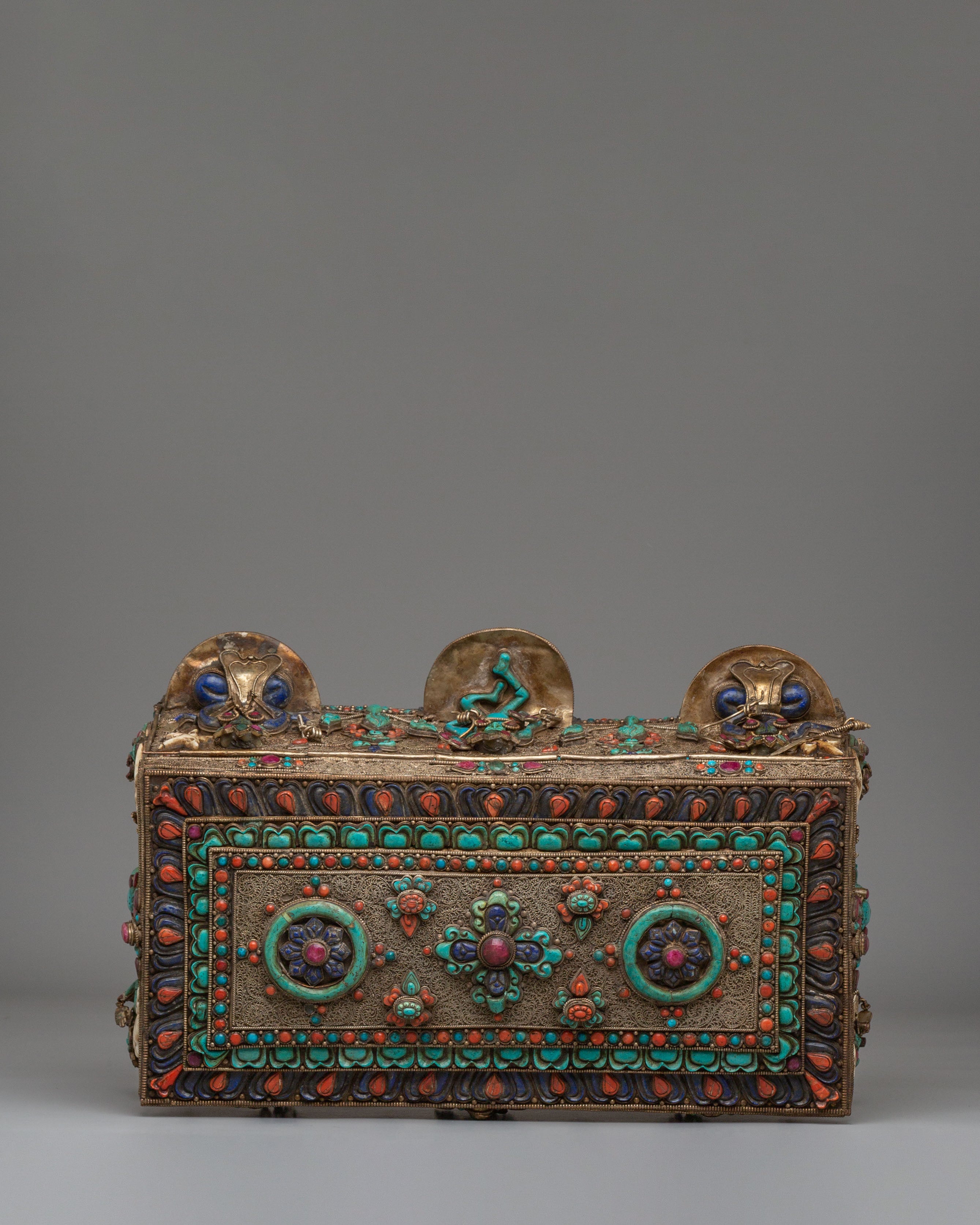 Handcrafted Buddhist Treasure Box | Sacred Meditation Decor