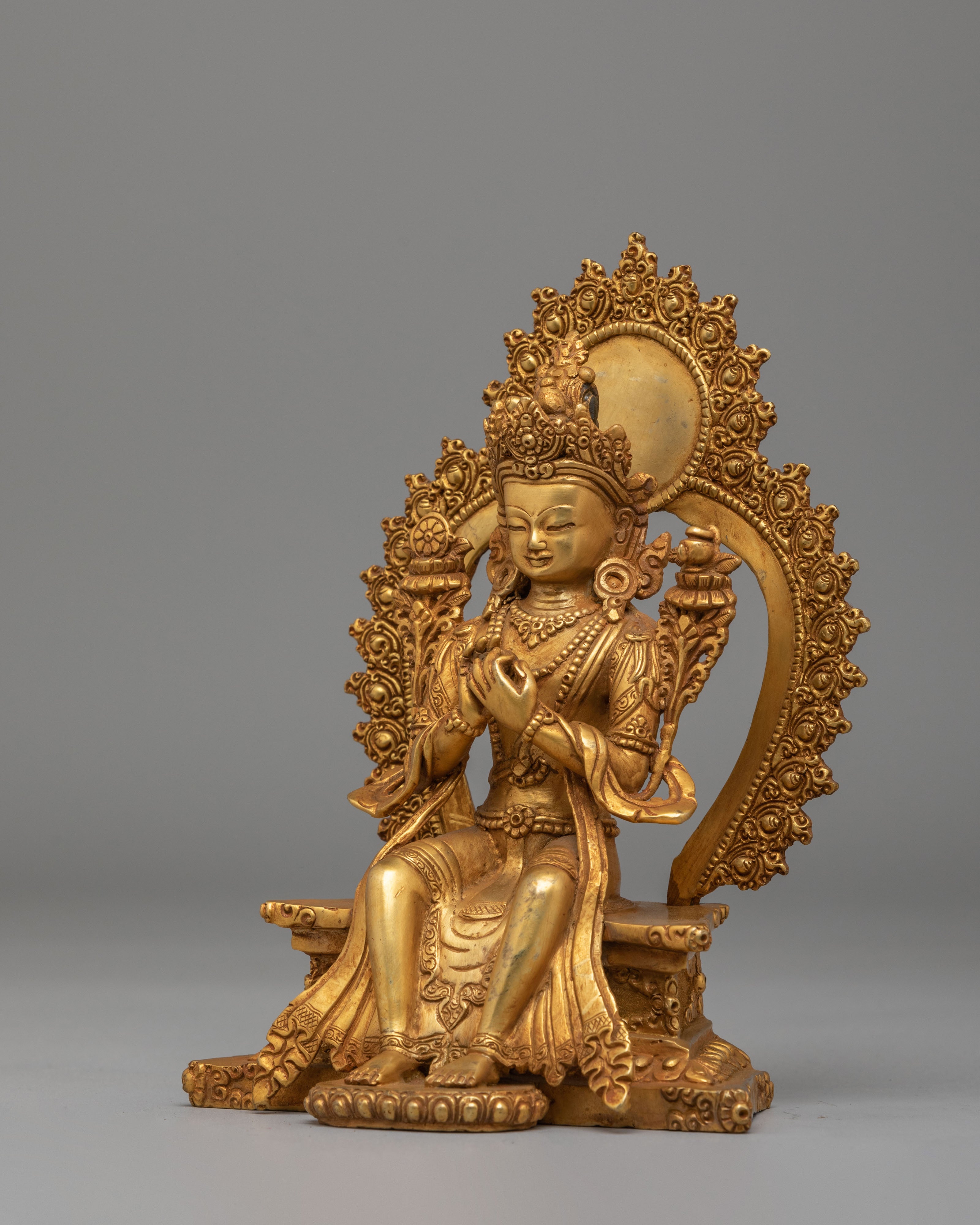 Buddhist Maitreya Buddha Sculpture | Sacred Future Buddha Sculpture