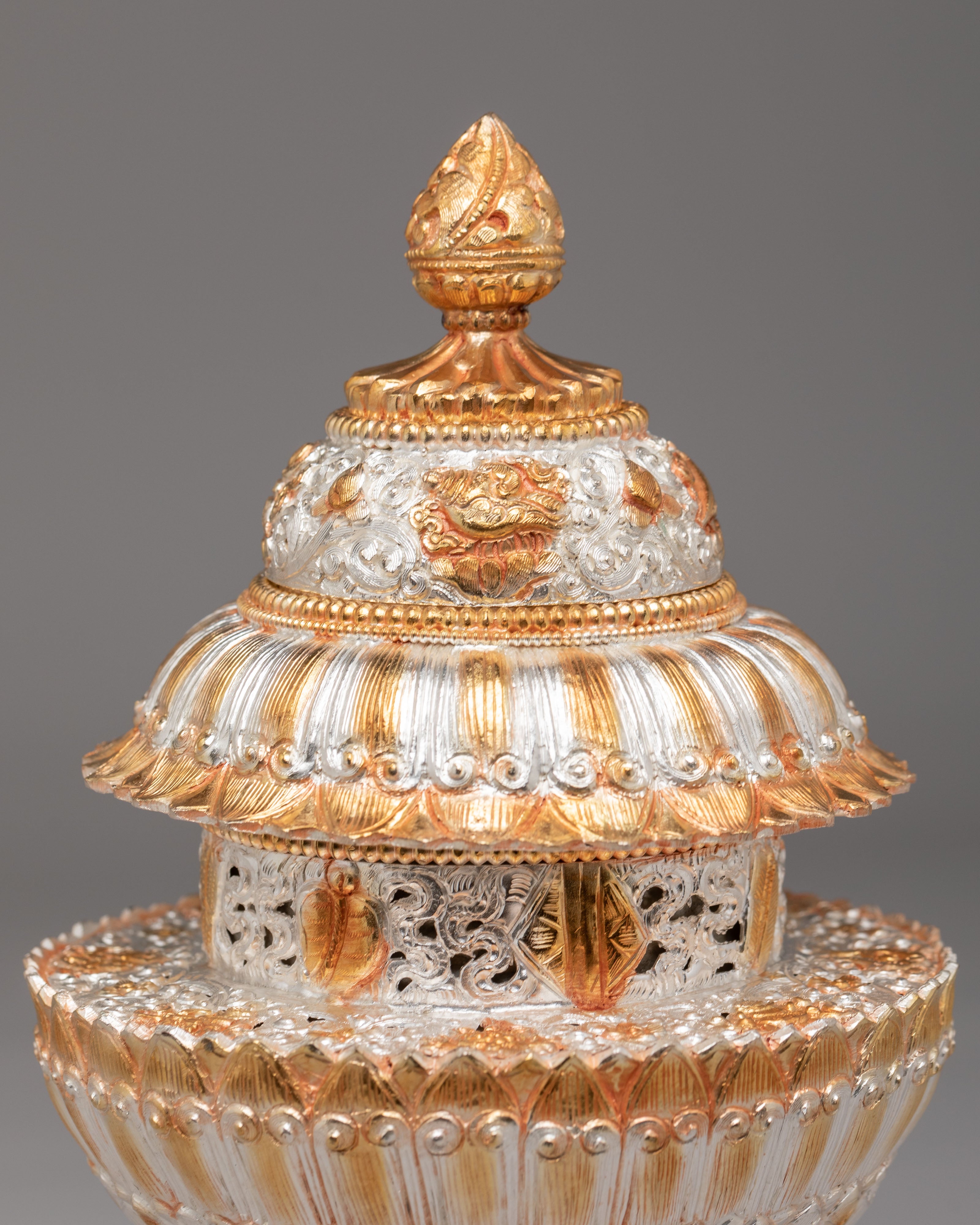 Buddhist Rice Offering Vessel | Ritual Offering Vessel for Altar