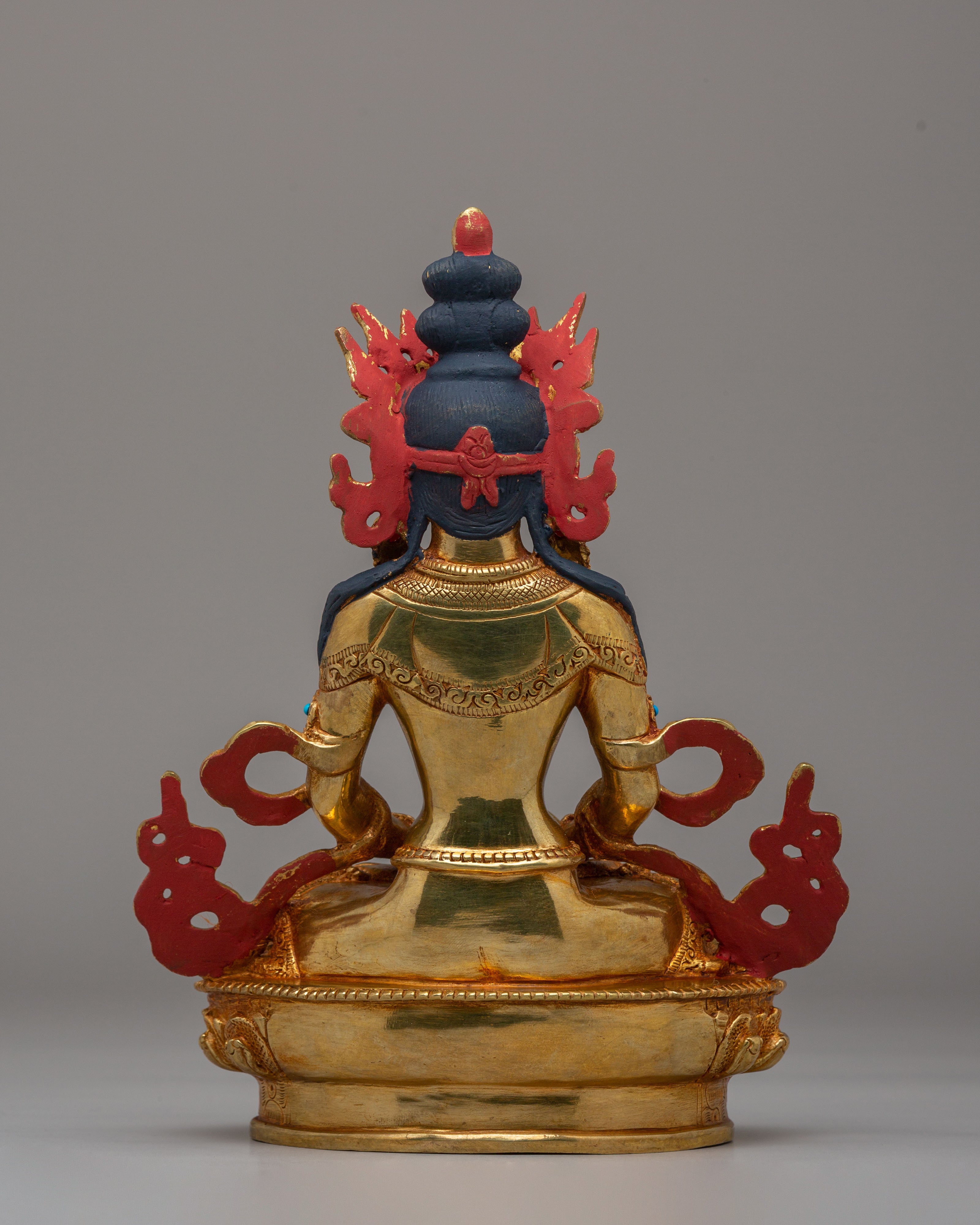 Handmade Long Life Amitayus Statue | Buddhist Statue for Meditation & Spiritual Decor