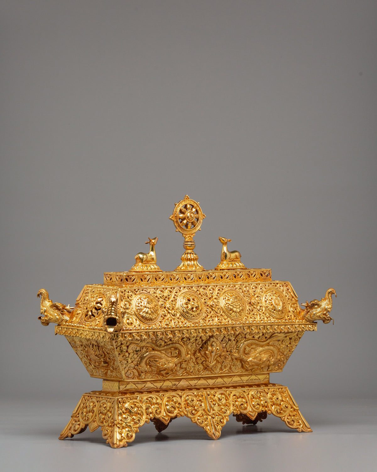 Buddhist Dharma Wheel Incense Burner | Meditation & Ritual Use