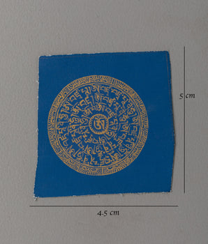 Handmade Mantra Mandala for Locket | Symbolic Mantra Pendant