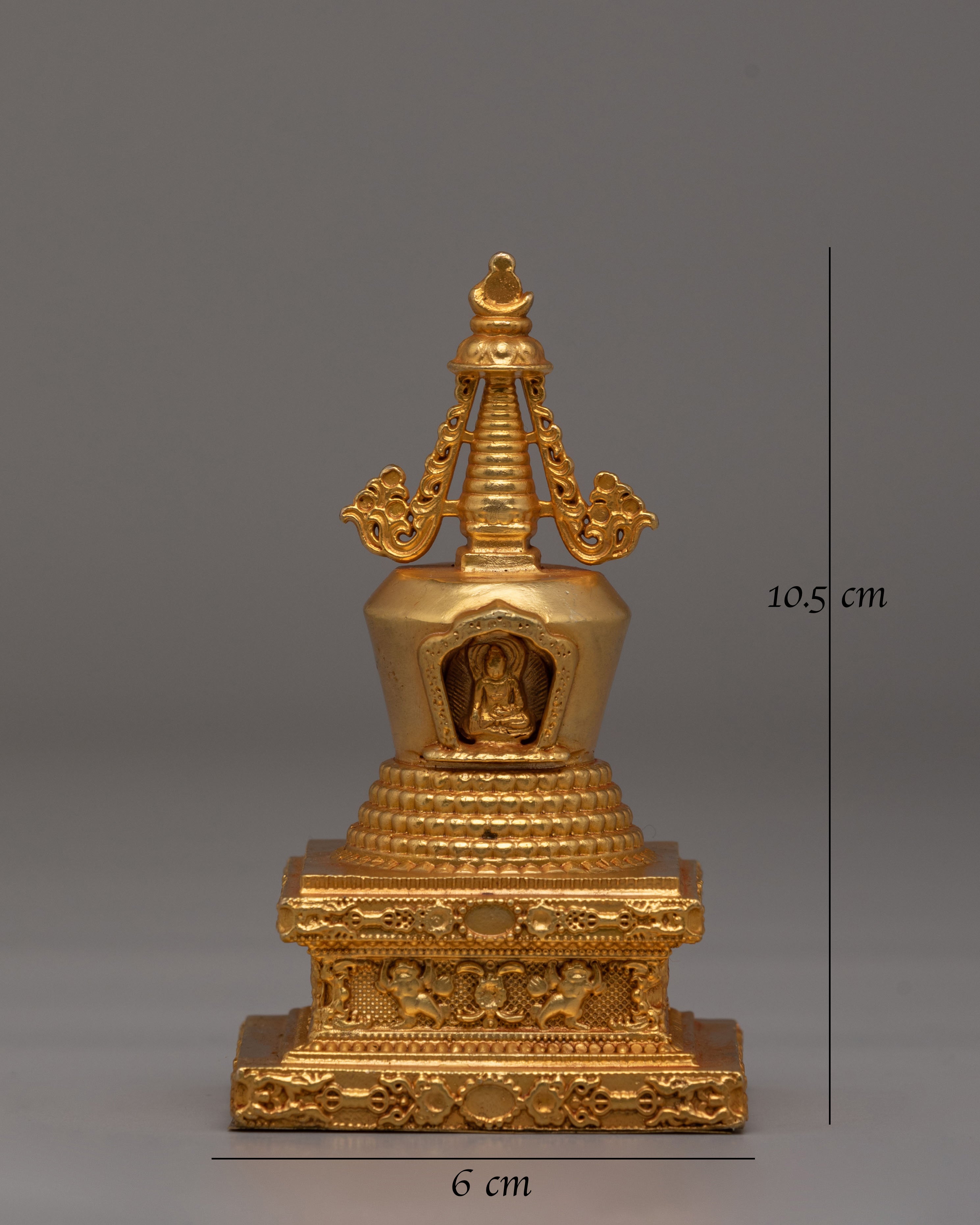 Sacred Tibetan Lotus Blossom Stupa | Buddhist Symbol of Enlightenment