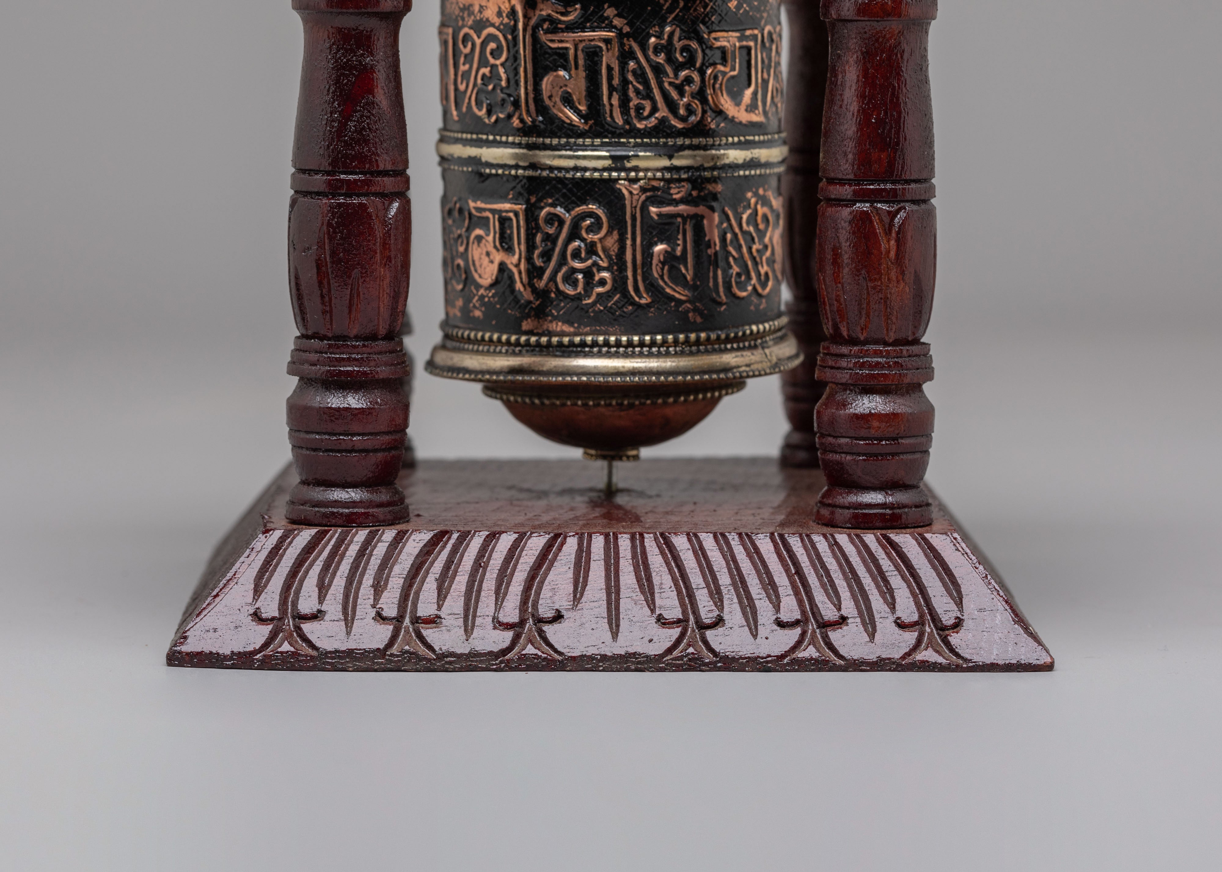 Buddhist Mani Wheel | Mantra Symbol for Wisdom, Compassion, and Spiritual Practice