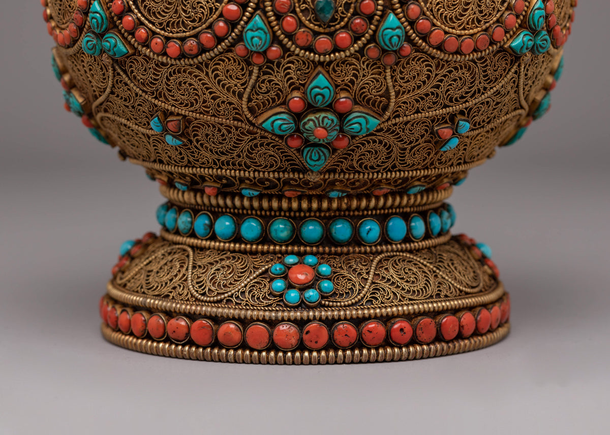 Tibetan Tea Pot for Home Decor | Spiritual & Artistic Teapot