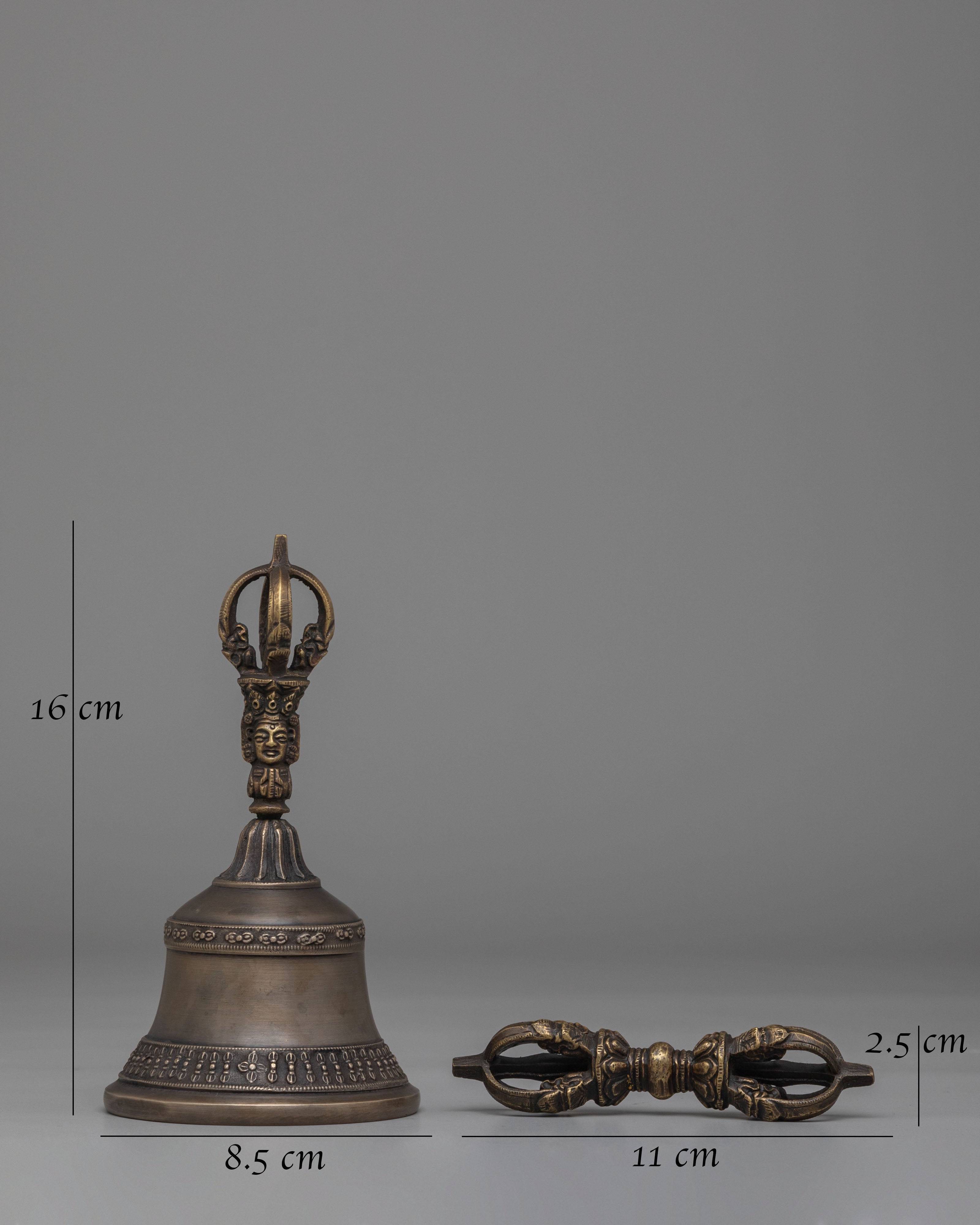 Spiritual Vajra and Bell Set | Tibetan Ritual Tools for Meditation