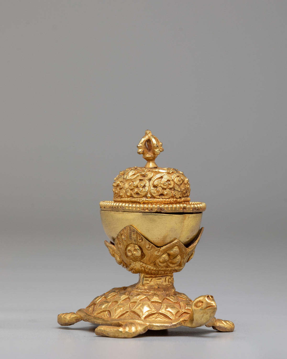 Traditional Tibetan Kapala Offering Set | Ritual Offering Bowl for Meditation