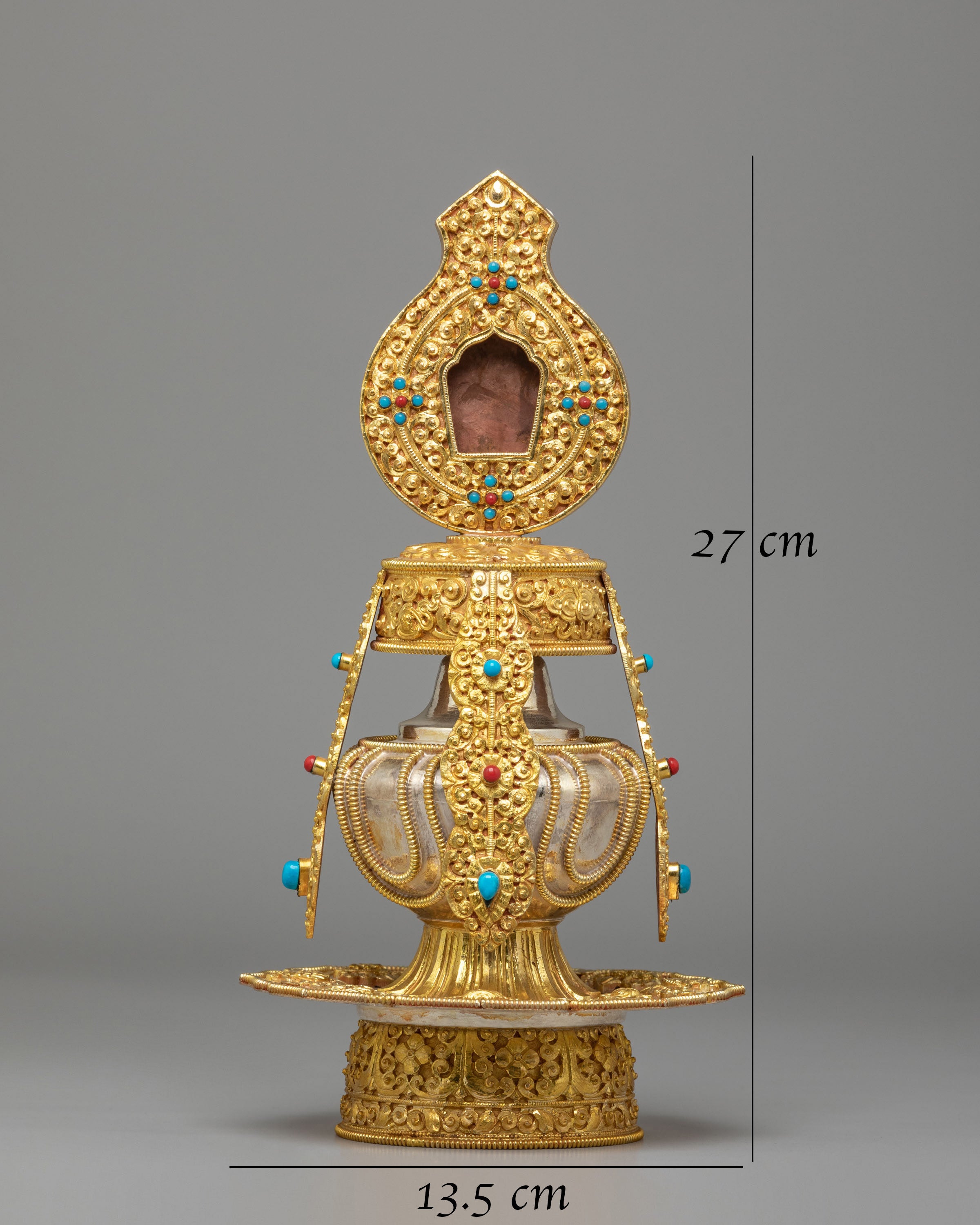 Sacred Buddhist Long Life Vase | Buddhist Longevity Offering Vessel