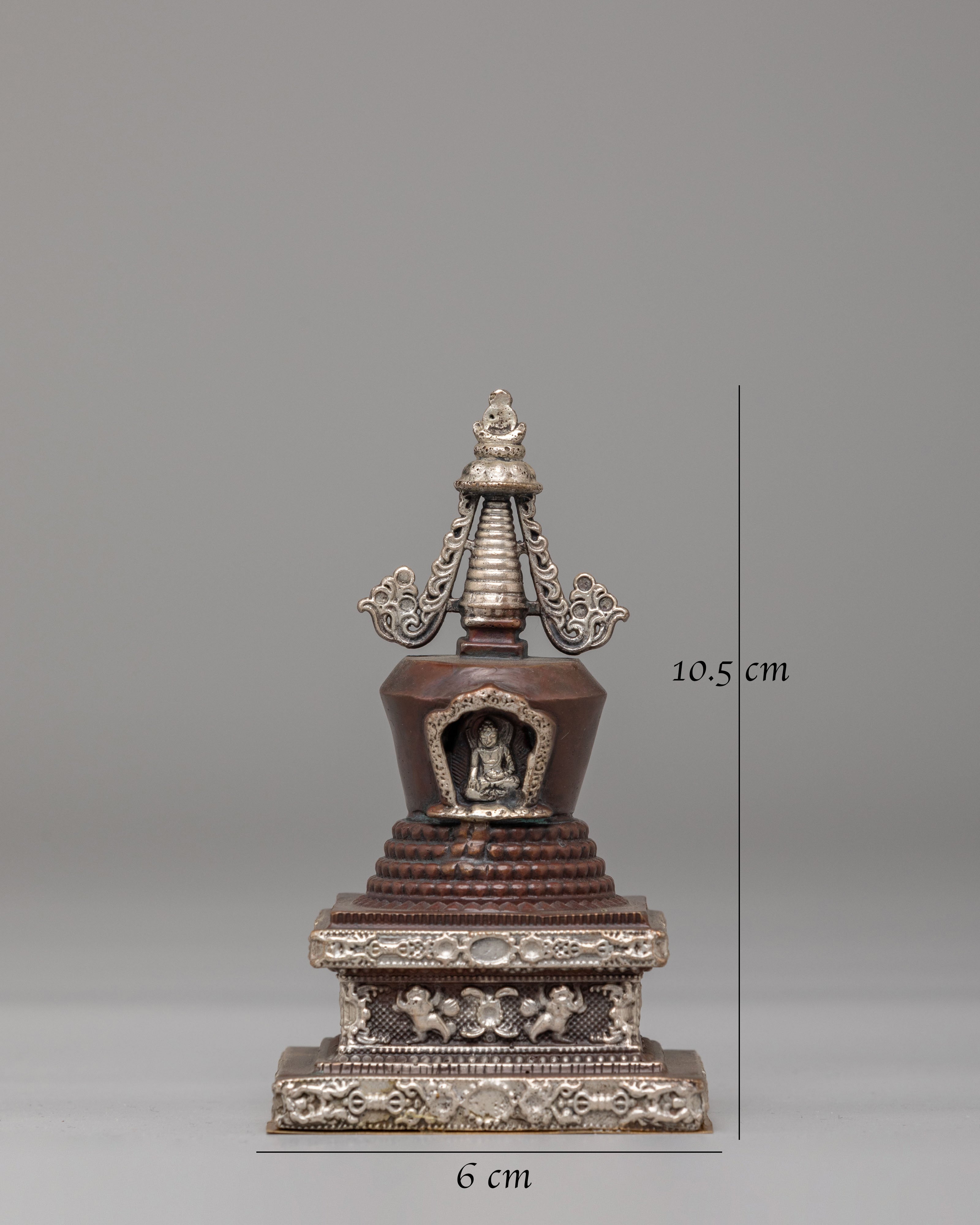 Tibetan Eight Great Stupa Set | Sacred Spiritual Decor for Meditation & Rituals