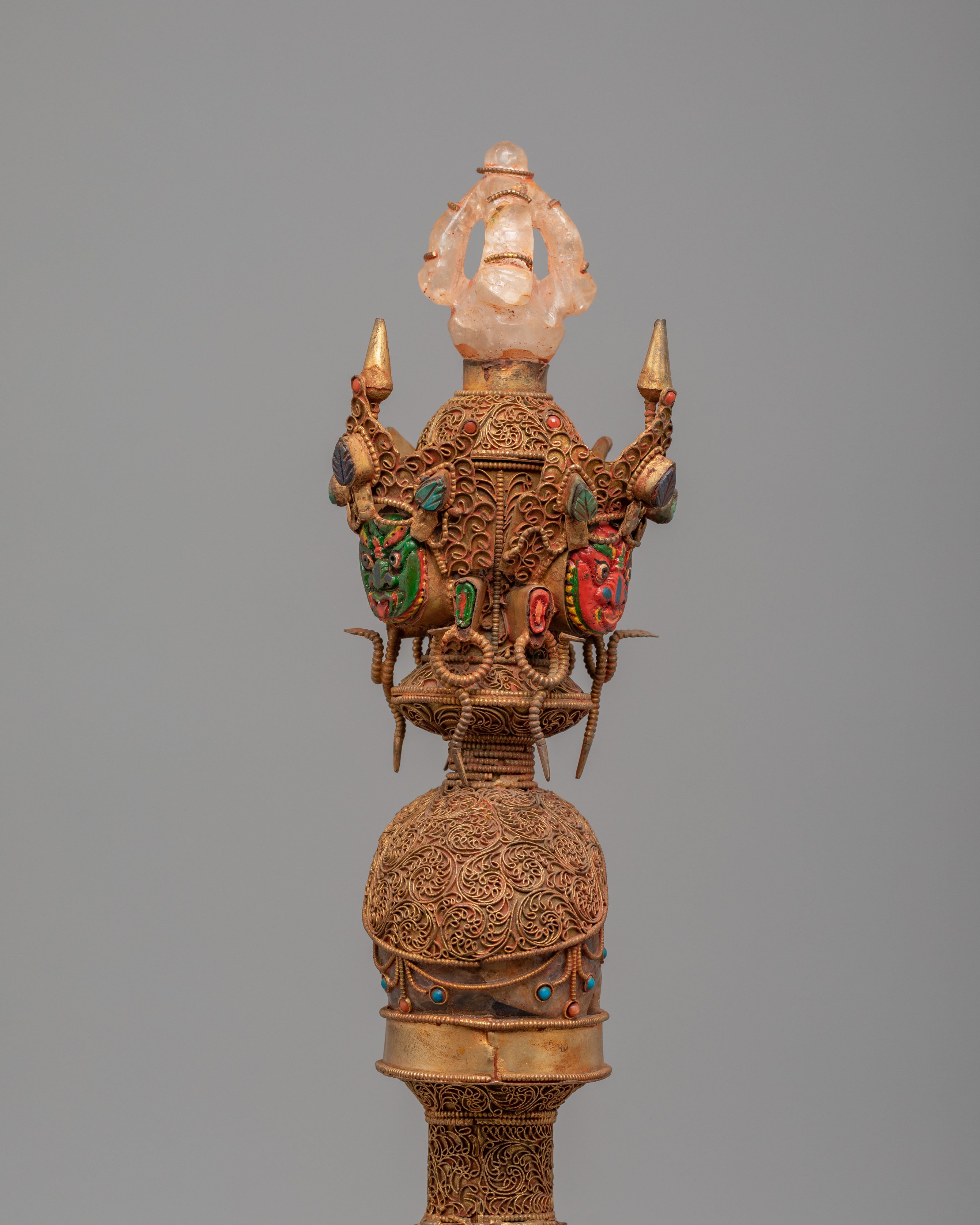 Sacred Skull Phurba For Ritual | A Symbol of Power & Transformation