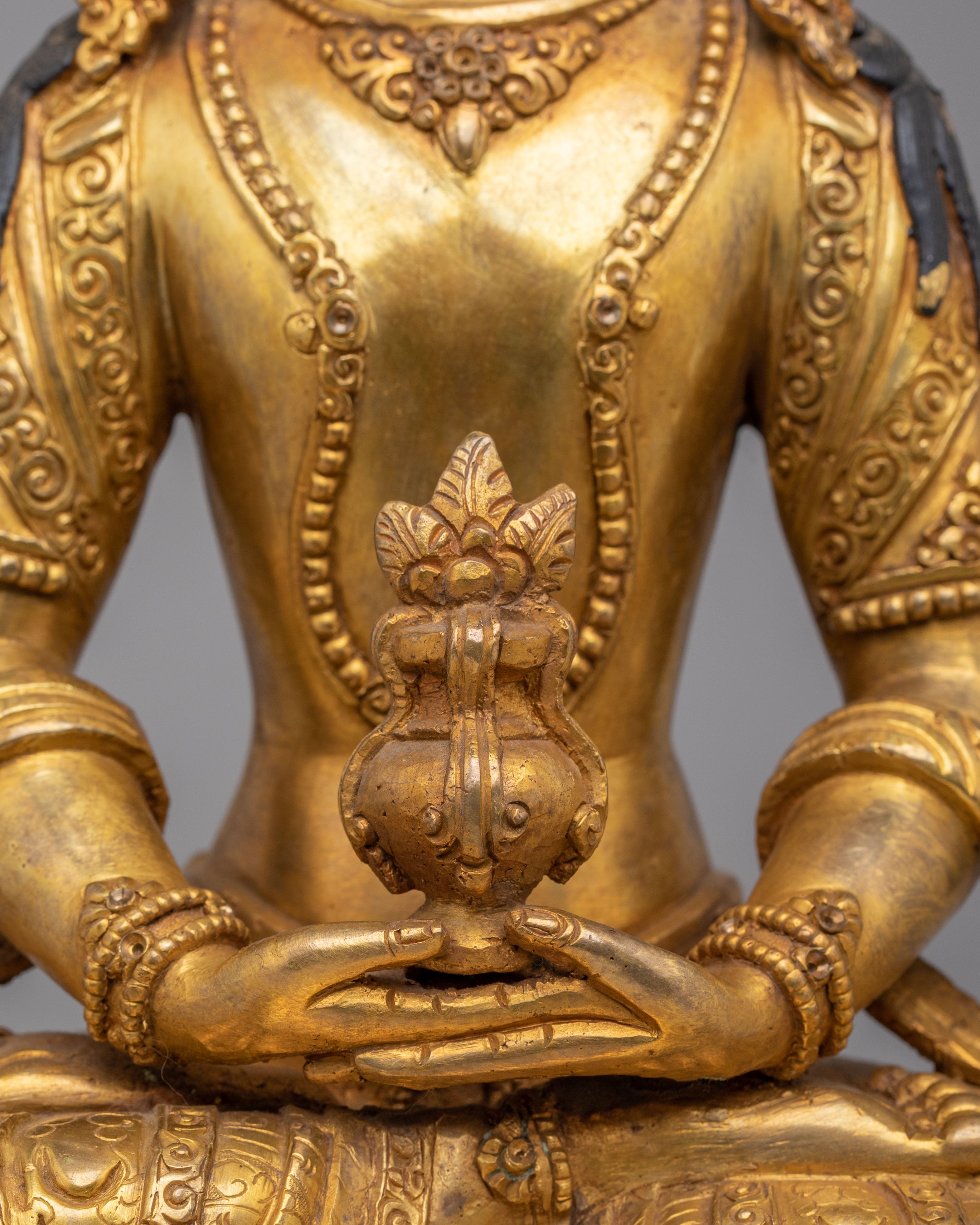 Handmade Amitayus Buddha Statue | Symbol of Longevity and Spiritual Wisdom