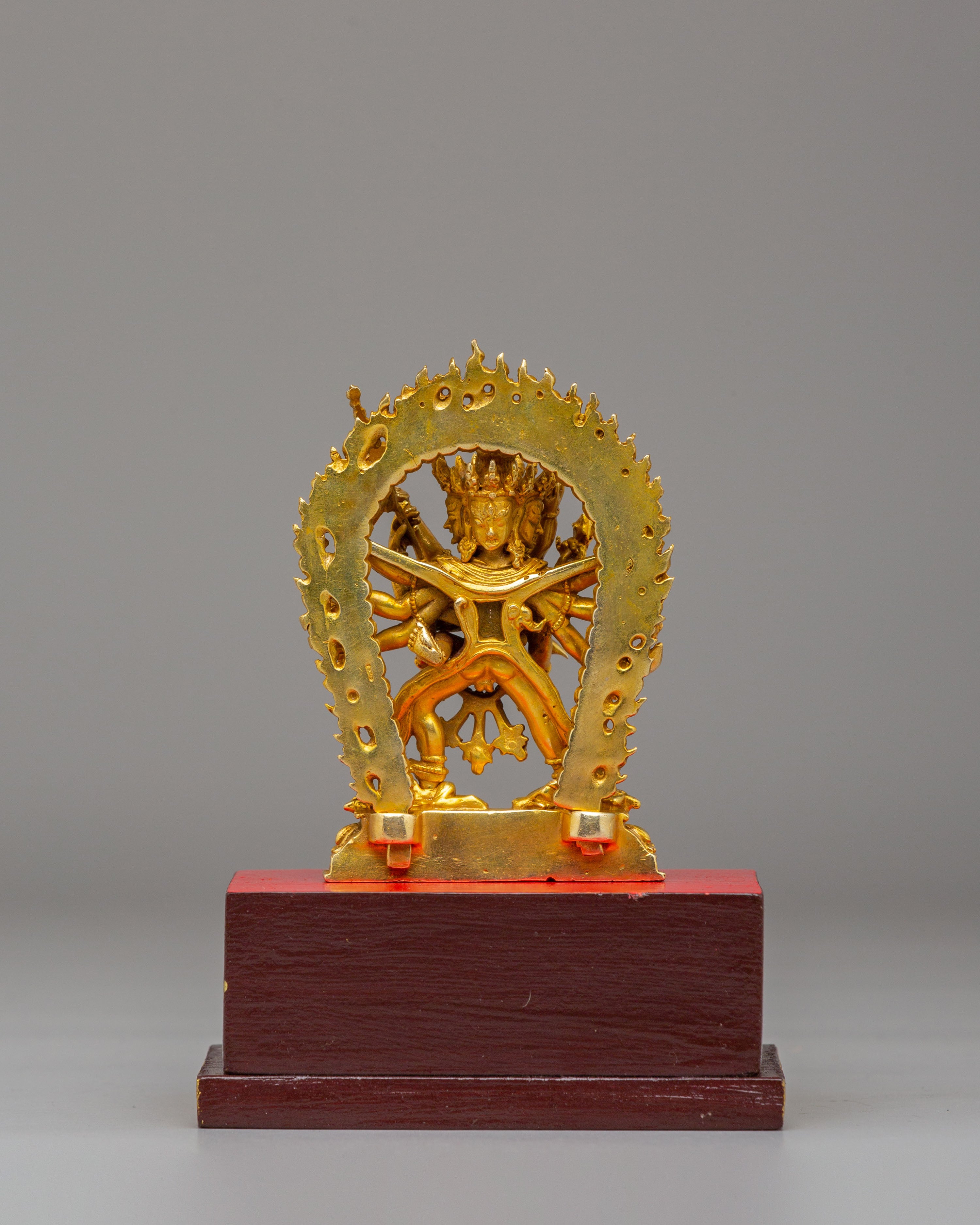 Tibetan Chakrasamvara with Consort Statue | Handmade Himalayan Art