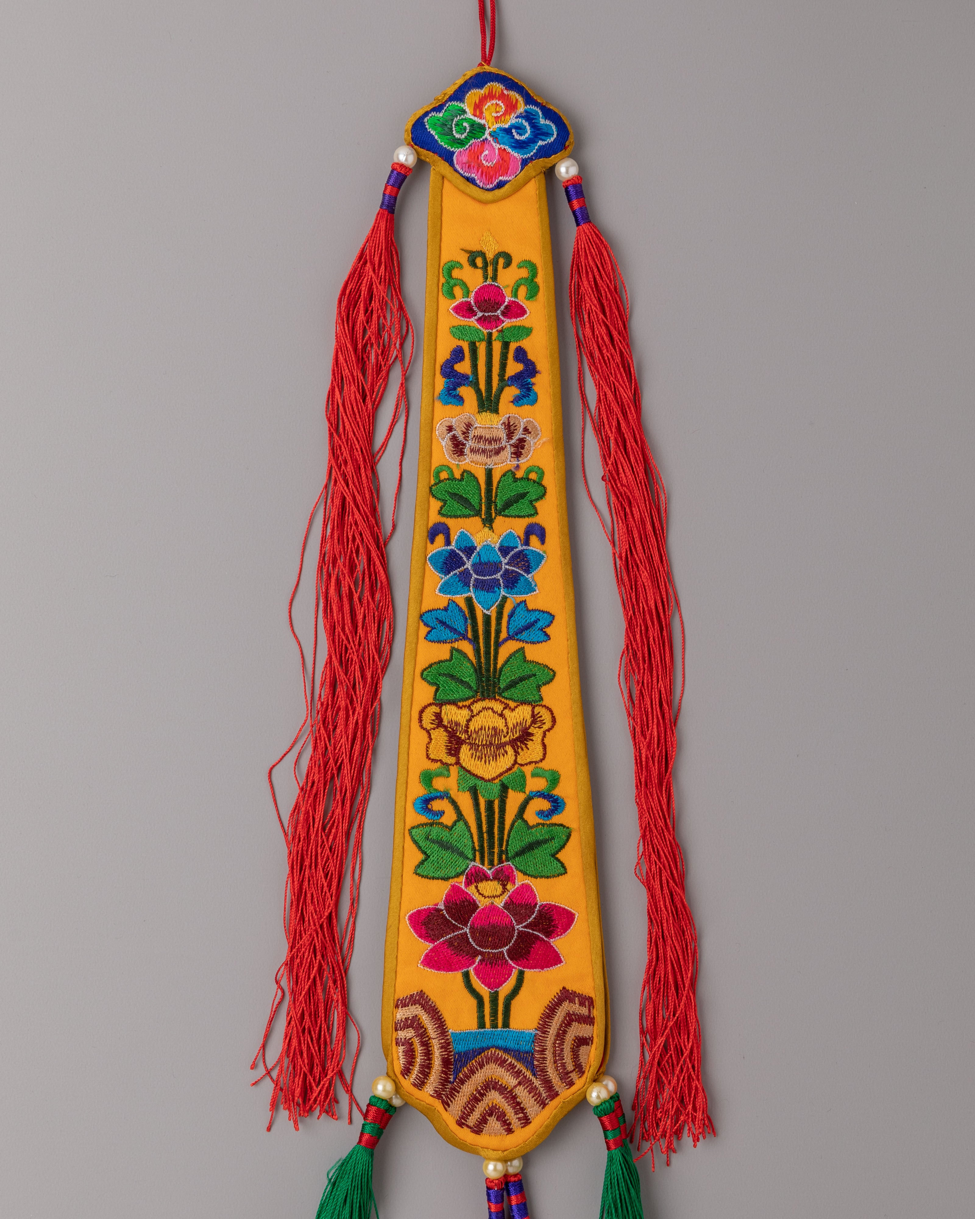Spiritual Altar Damaru Tail | Tibetan Ritual Tool