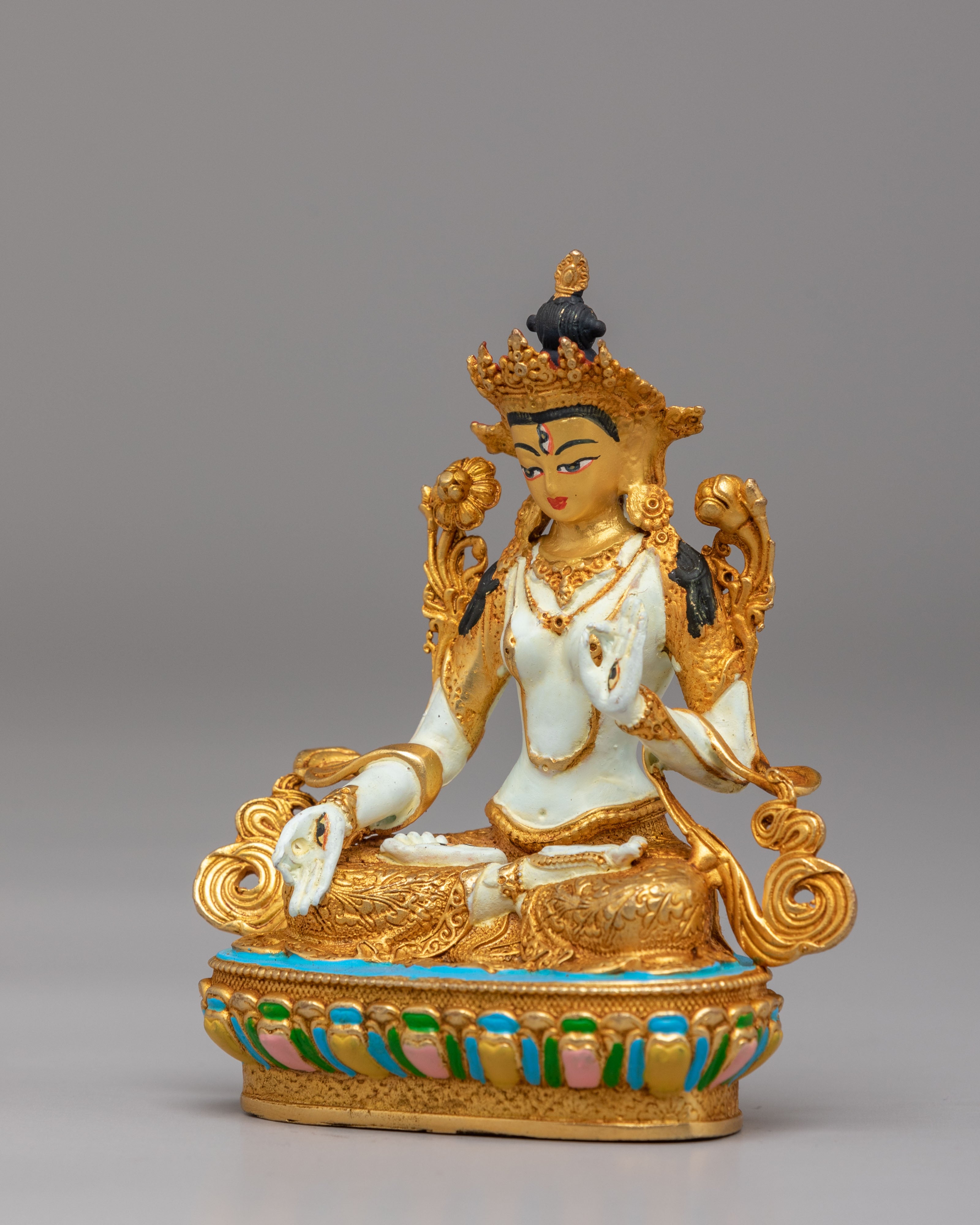 Buddhist White Tara Statue | Sita Tara Buddhist Goddess Decor