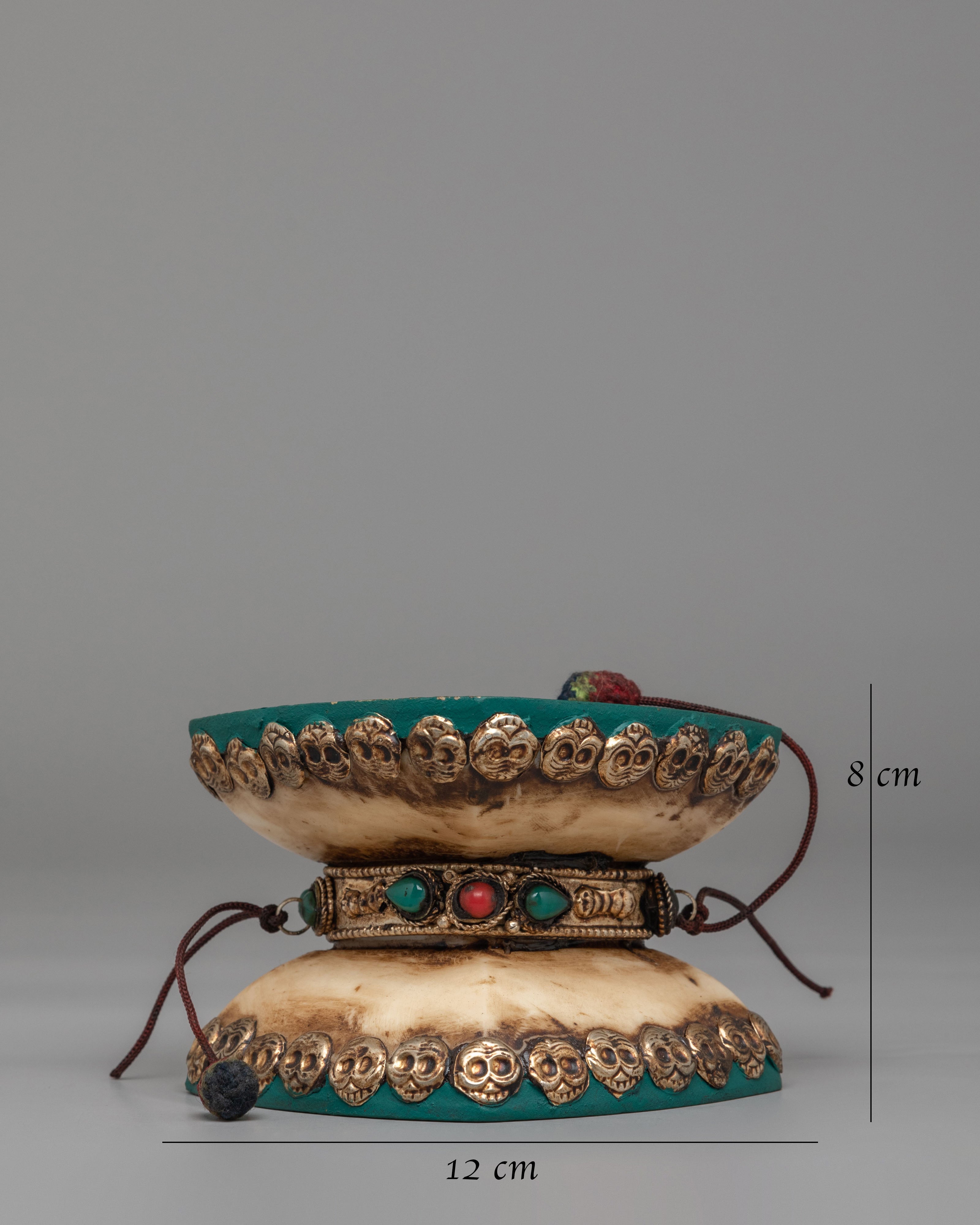 Buddhist Damaru For Ritual | Tibetan Double-Sided Damaru