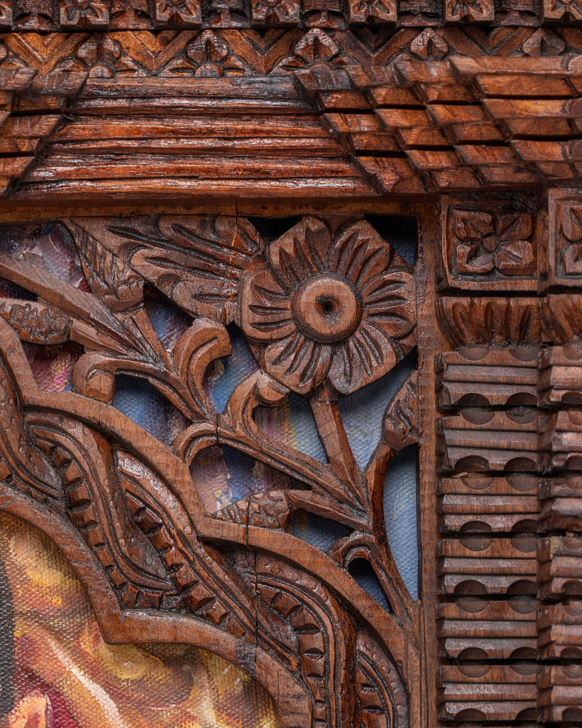 Kumari Photo Frame Wall Hanging | Hand-Painted Nepalese Sacred Artwork