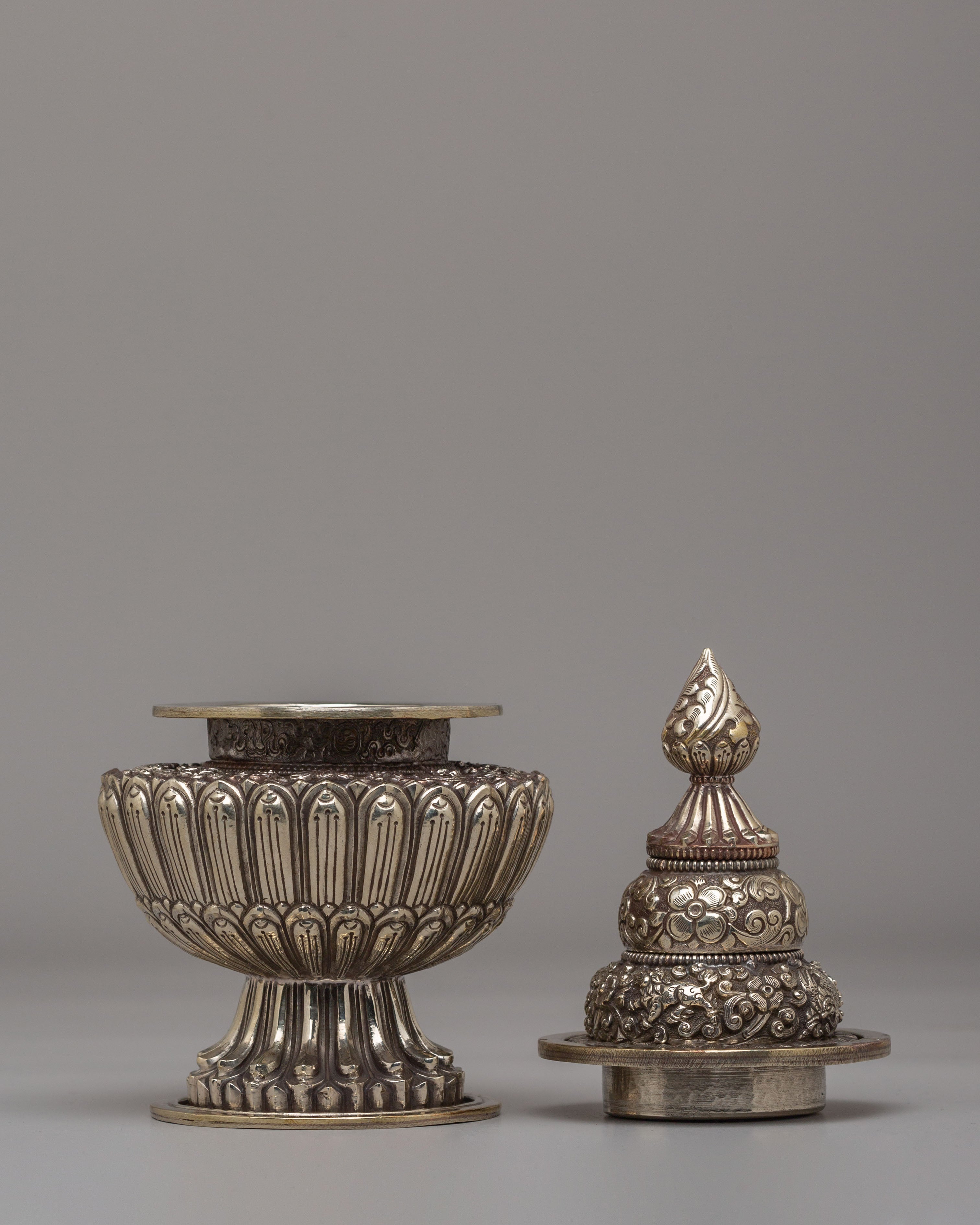 Sacred Buddhist Offering Rice Pot | Symbol of Prosperity