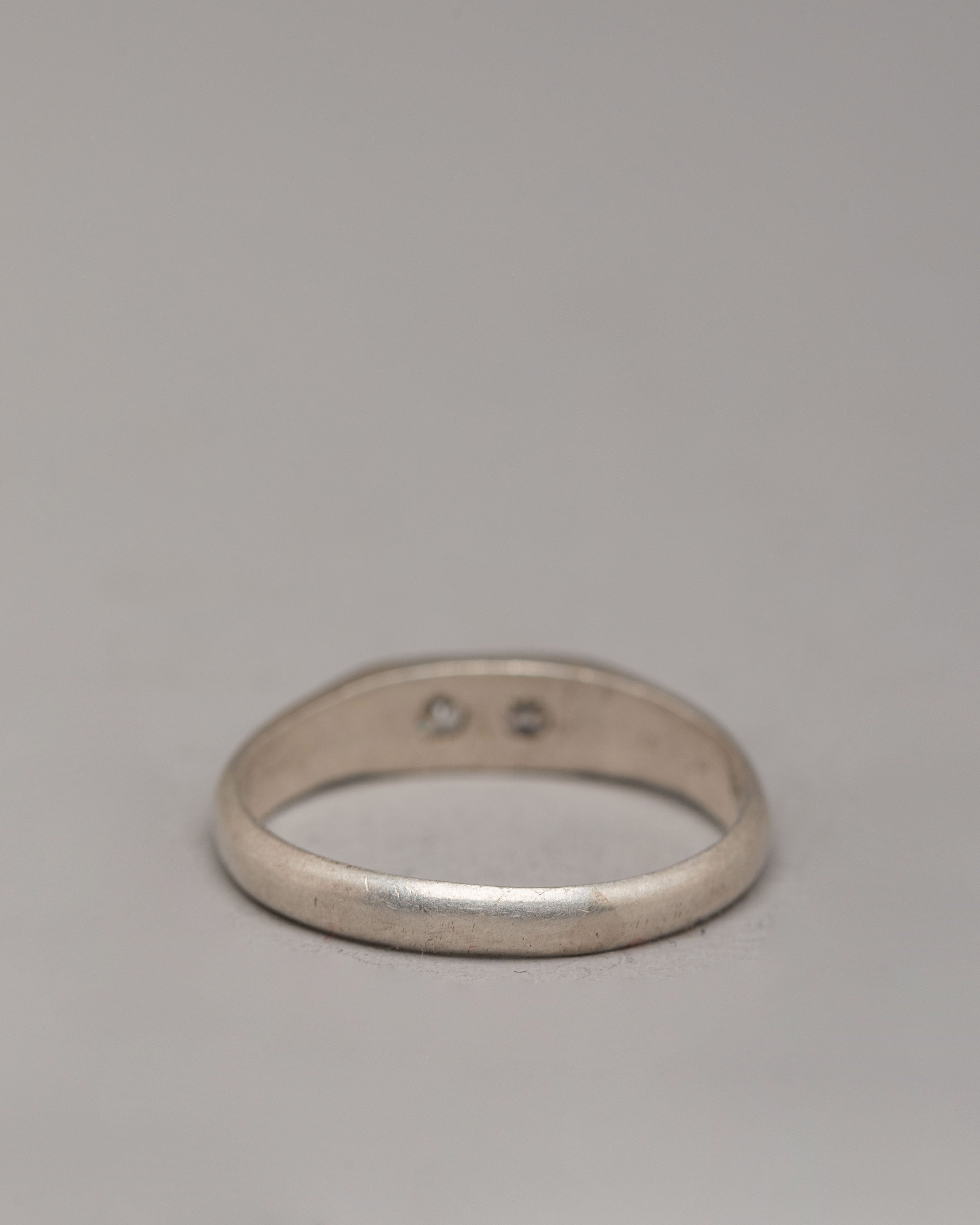 Handmade Artisan Silver Ring | Natural Zircon Jewelry