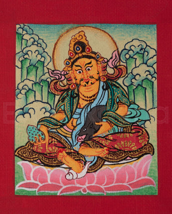 Dzambhala Thangka for Locket 