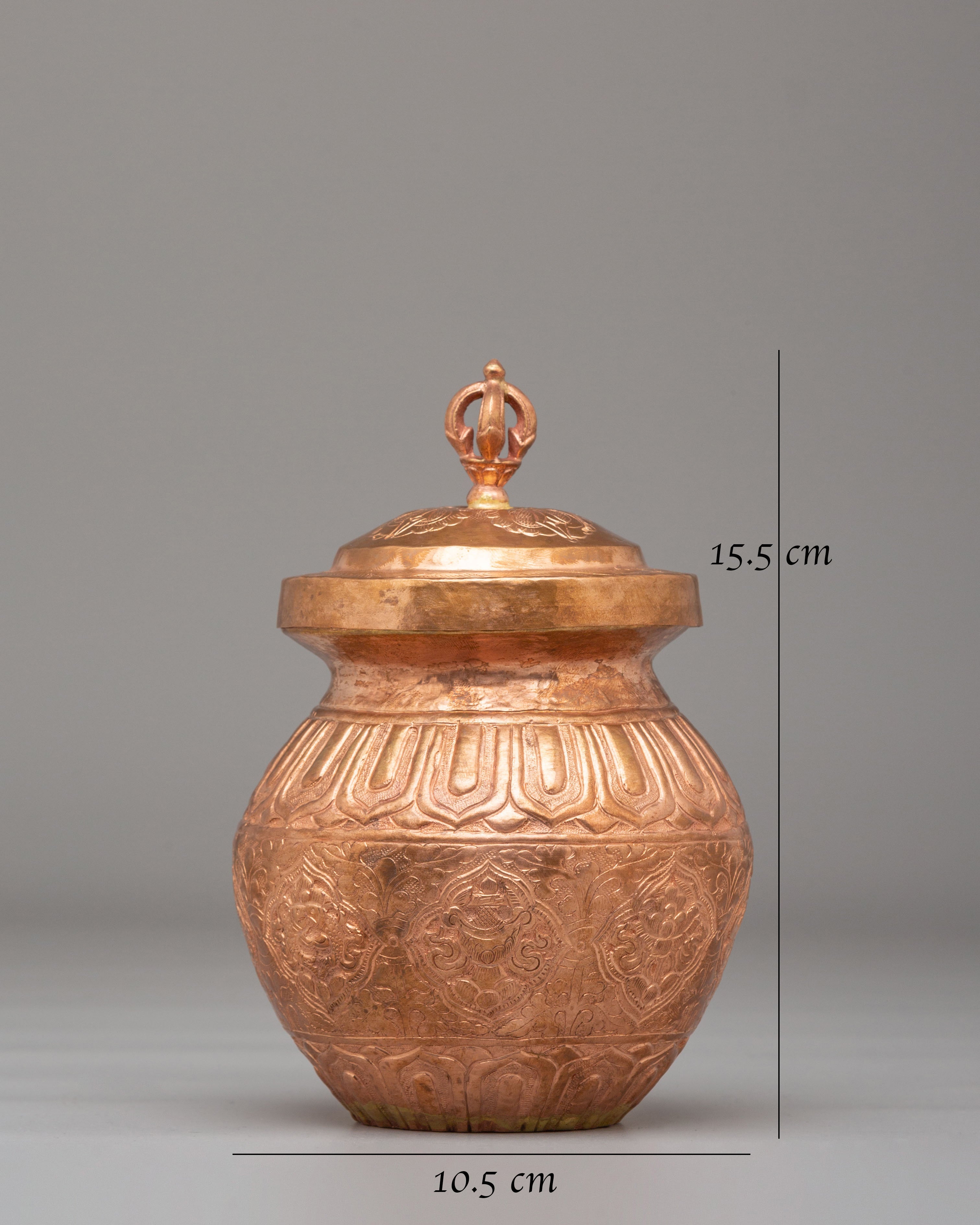 Himalayan Ritual Kalash Vase | Tibetan Buddhist Water Offering Vessel