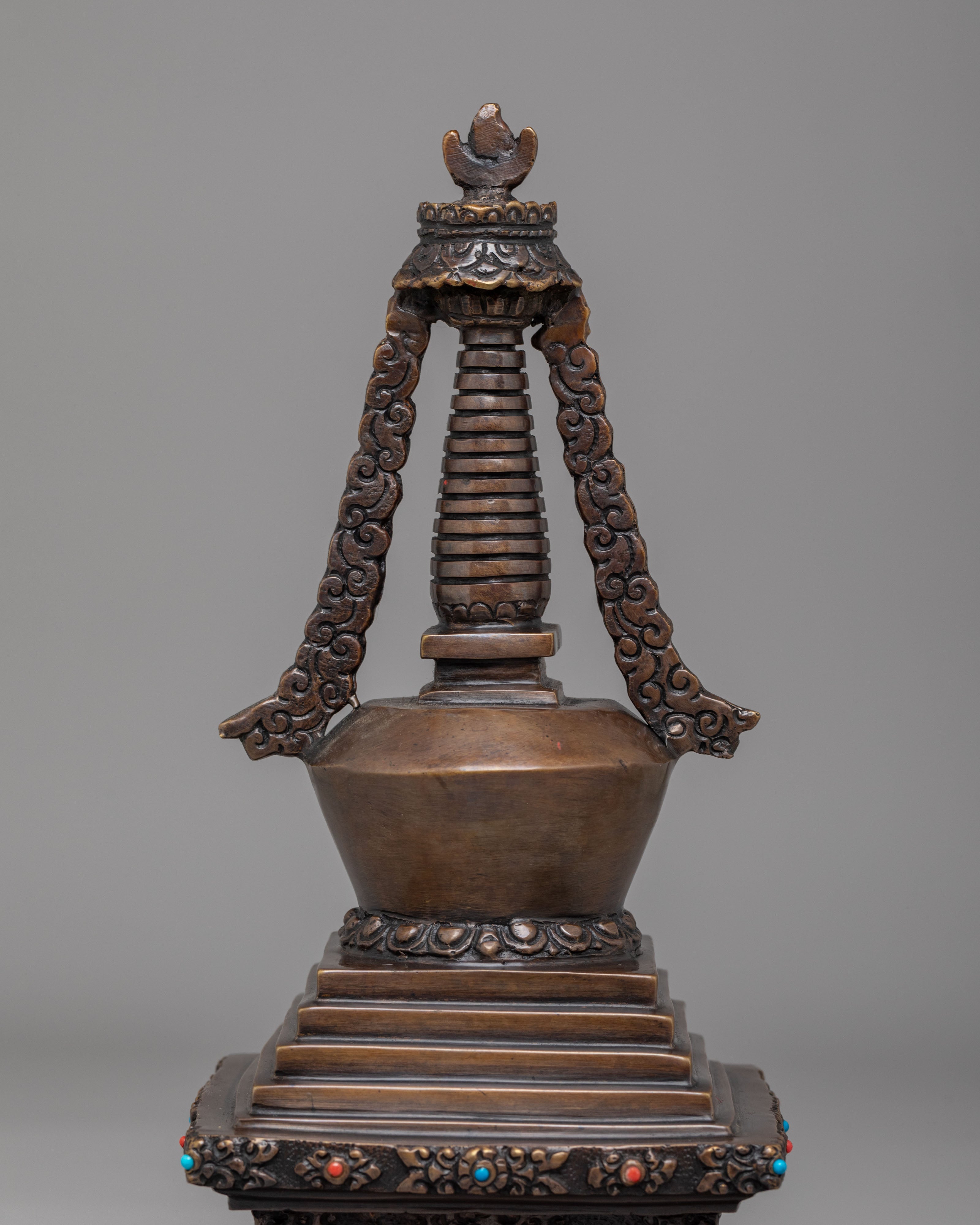 Buddhist Altar Stupa of Enlightenment | Himalayan Sacred Decor