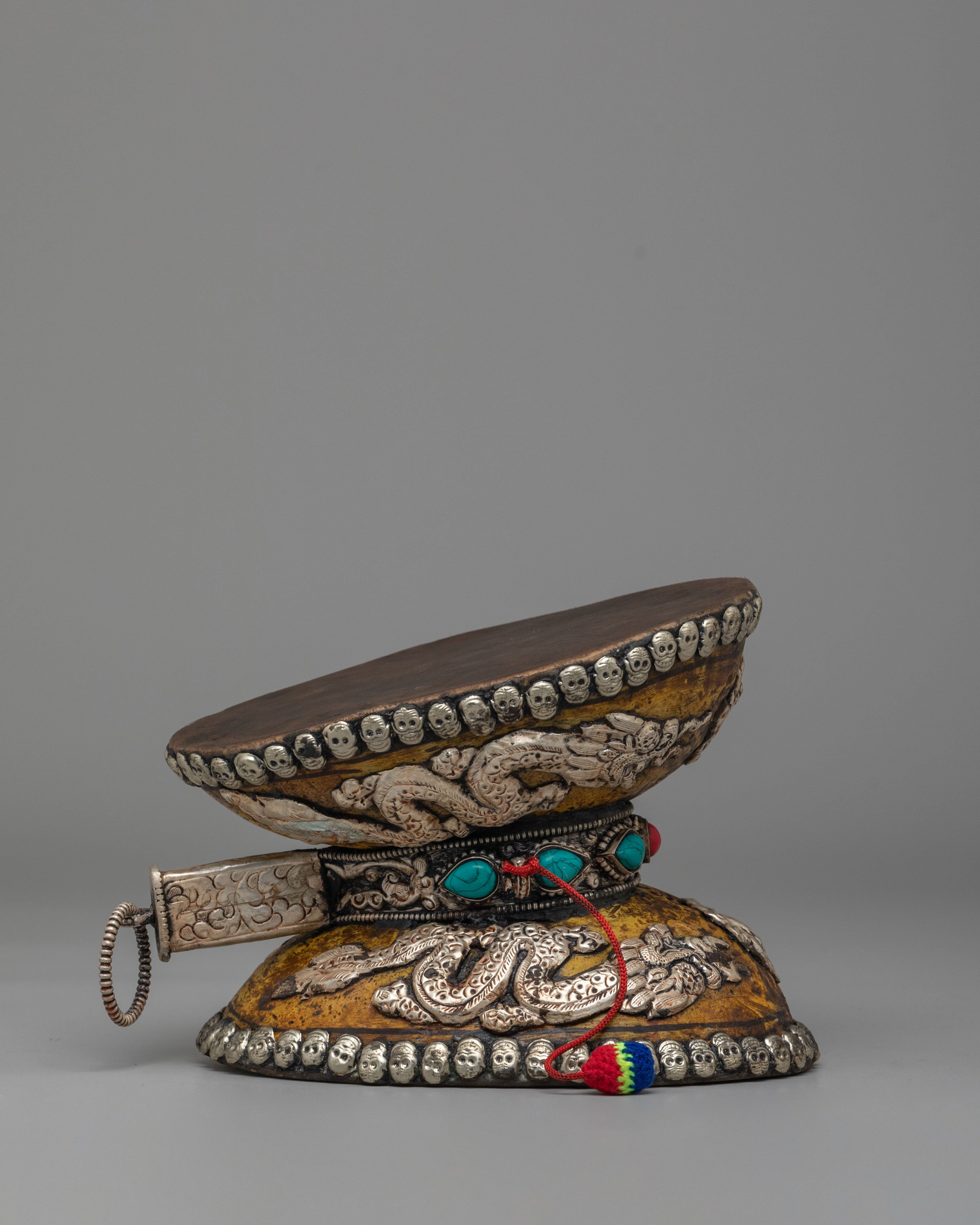 Traditional Ritual Damaru | Handcrafted Damaru for Prayer and Ceremonies
