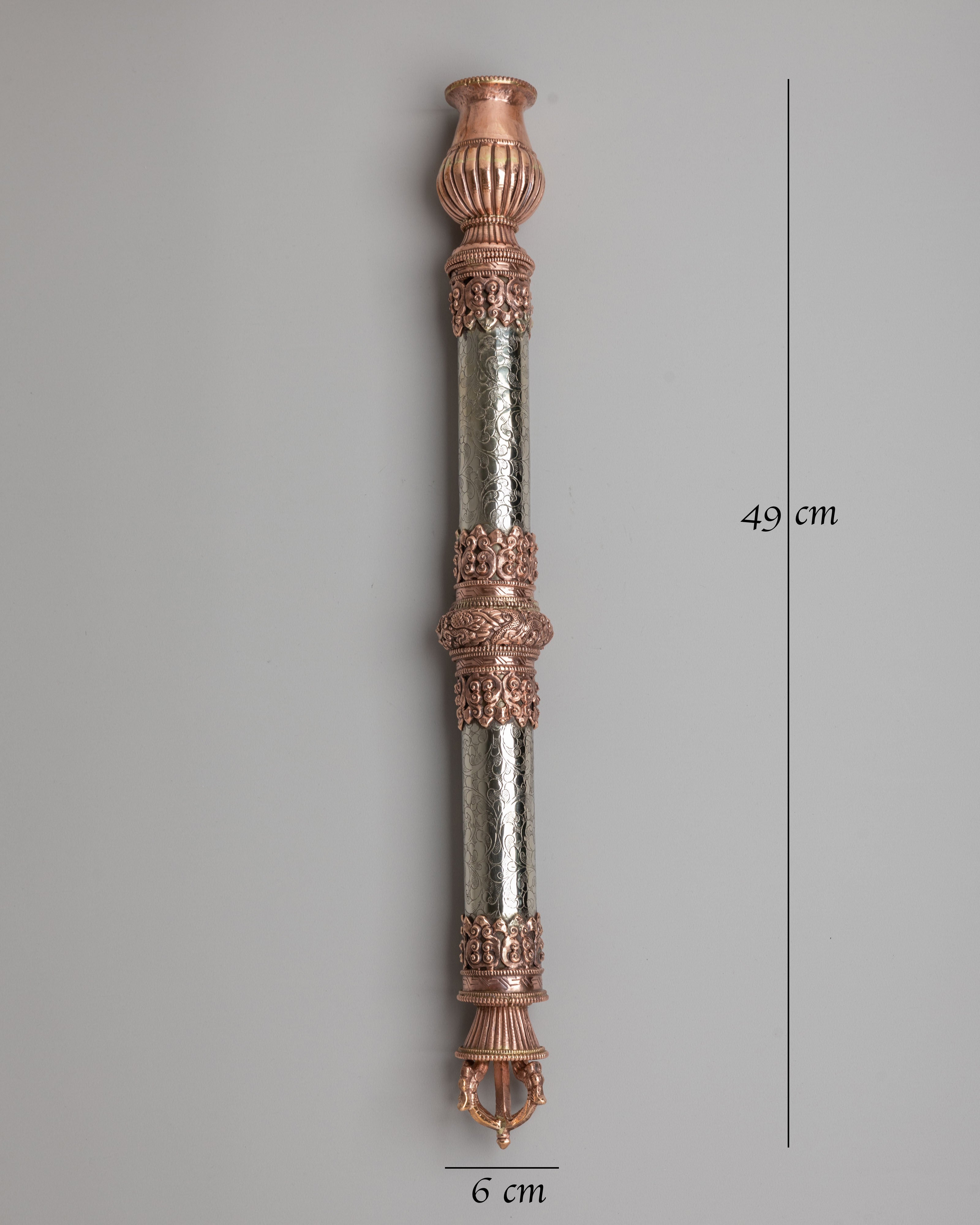 Tibetan Buddhist Incense Holder | Copper Body Incense Burner