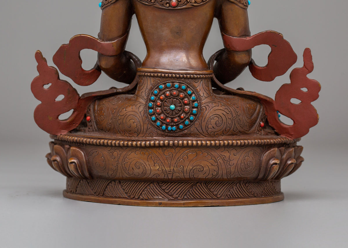 Handmade Altar Amitayus Statue | The Buddha of Infinite Life