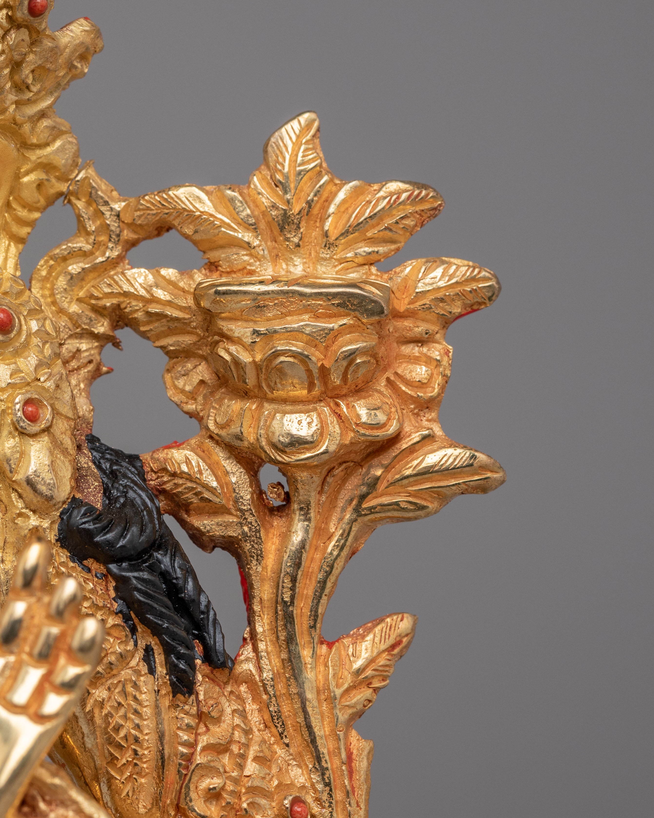 Buddhist Manjushri Statue for Knowledge | Handcrafted Tibetan Deity Figurine