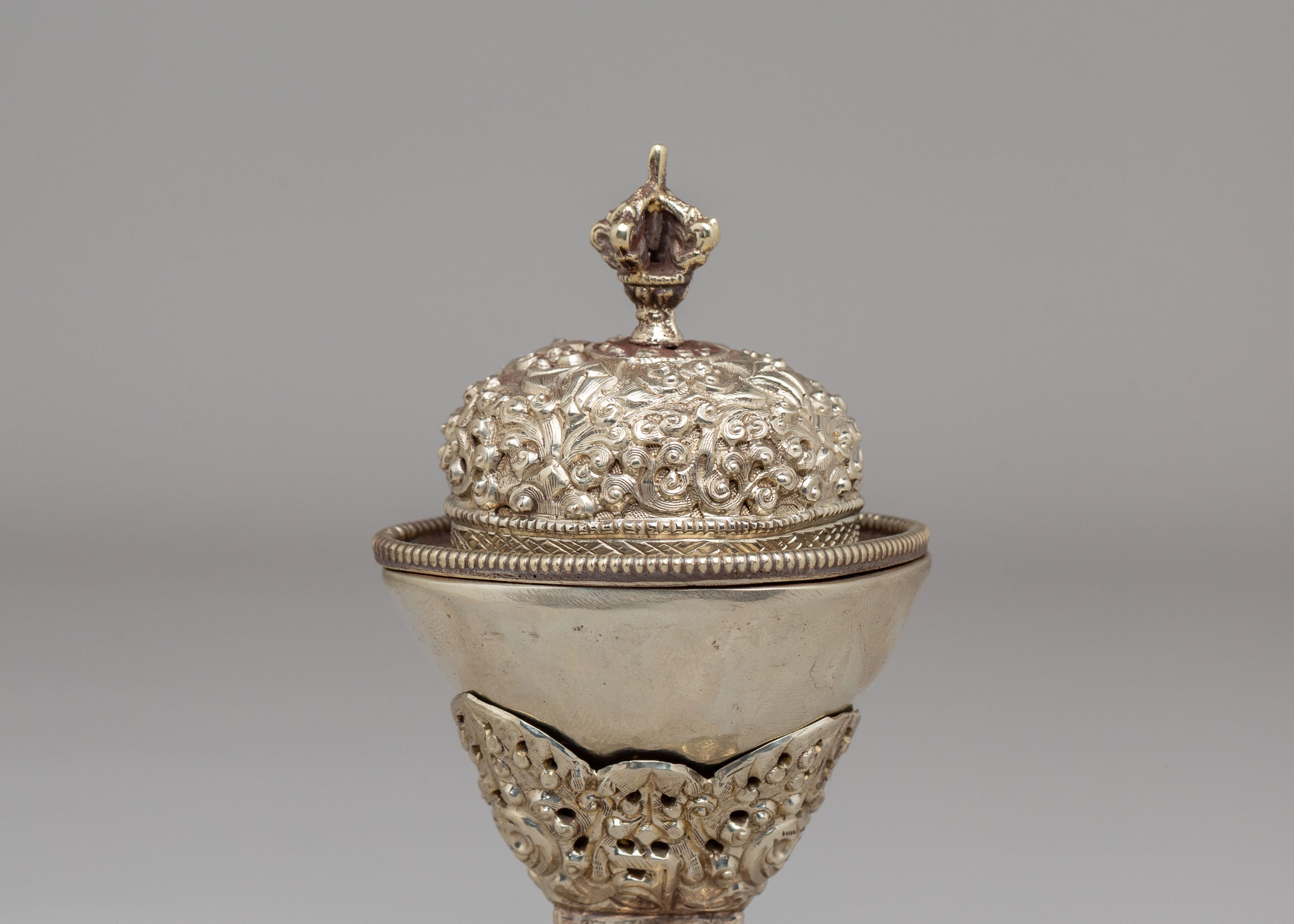 Handcrafted Tibetan Ritual Kapala | Vajrayana Offering Bowl