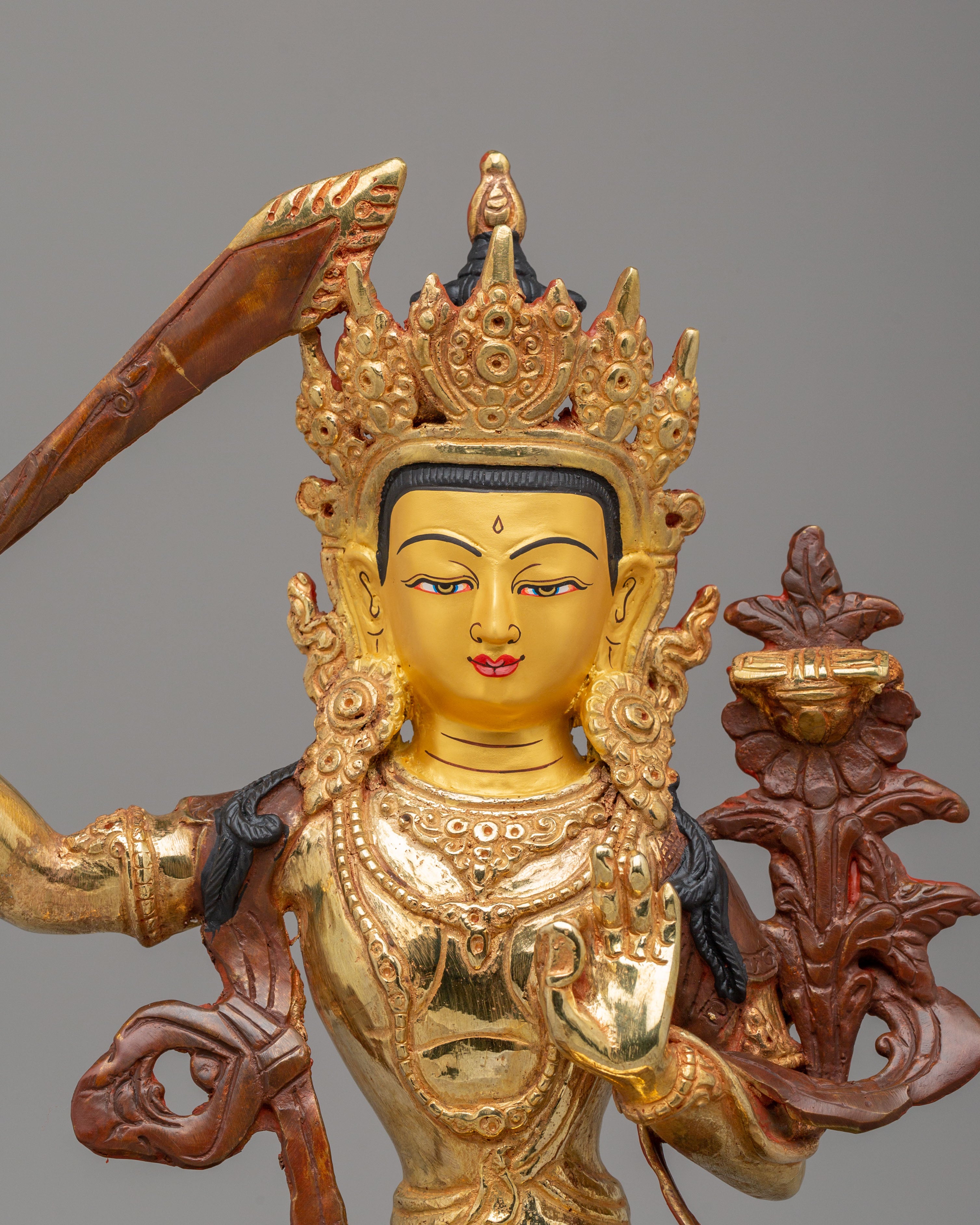 Sword of Wisdom Manjushri Sculpture | Deity of Clarity
