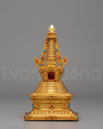 Tibetan Altar Lotus Blossom Stupa