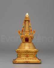 Tibetan Altar Lotus Blossom Stupa