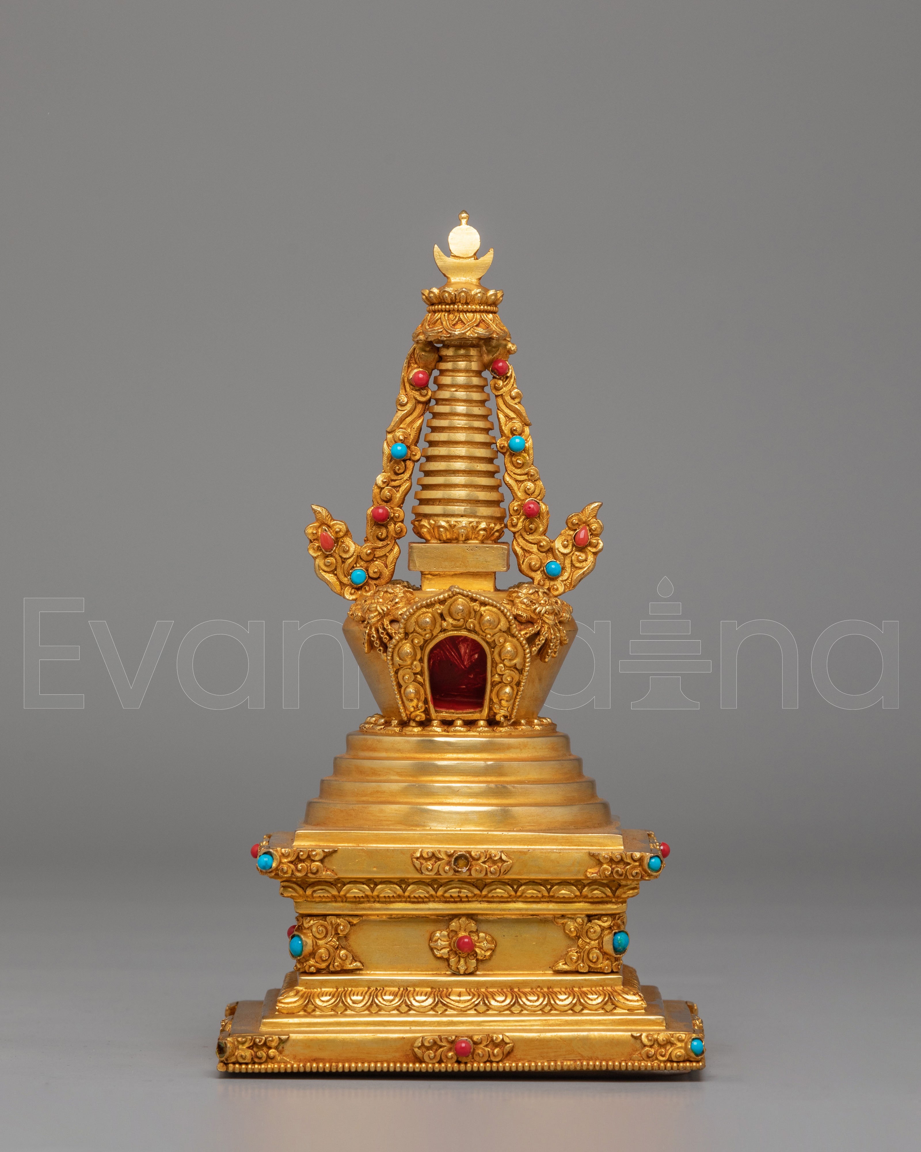 Tibetan Altar Lotus Blossom Stupa