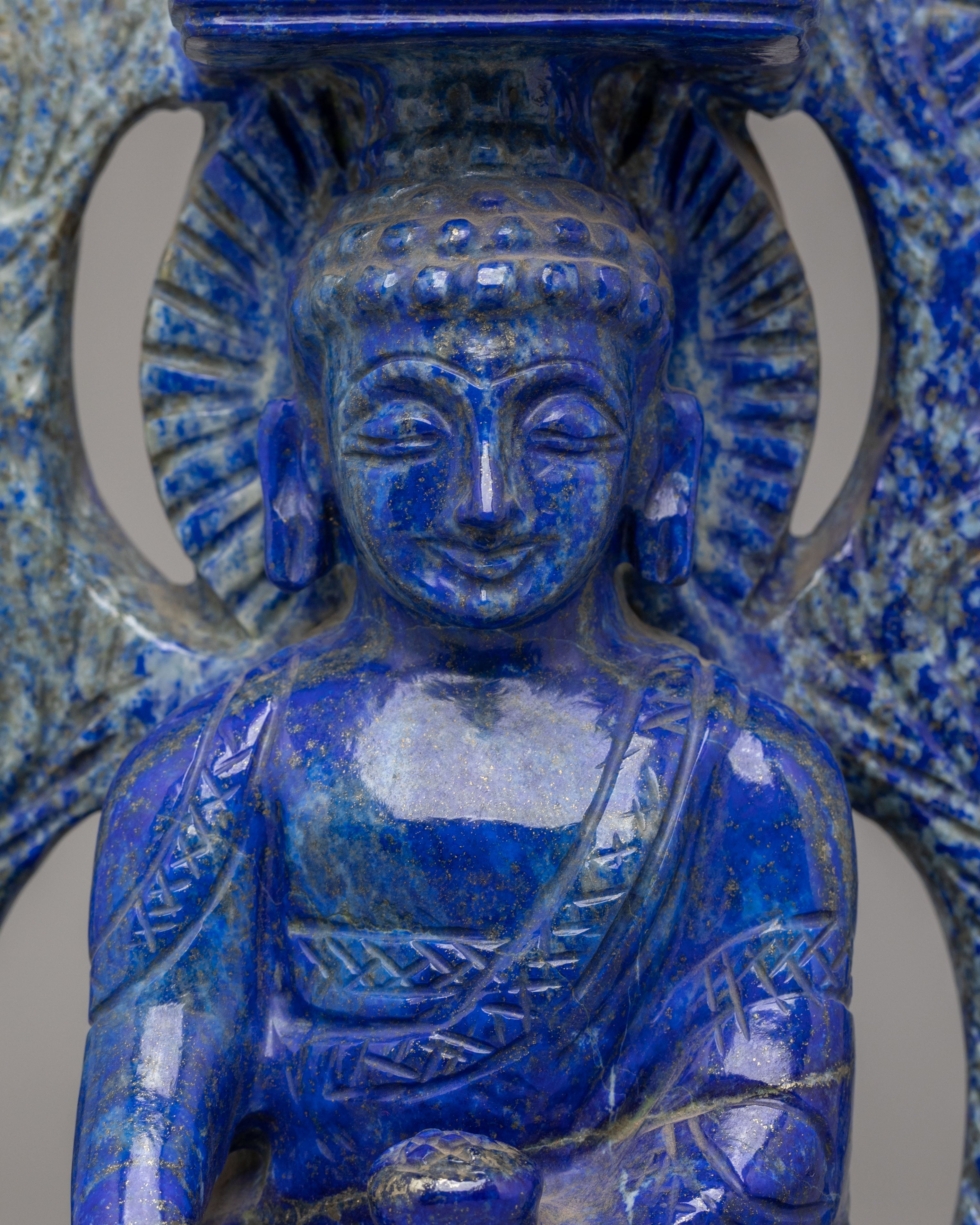 Spiritual Shakyamuni Buddha Deity Sculpture | Traditional Tibetan Buddhist Artwork