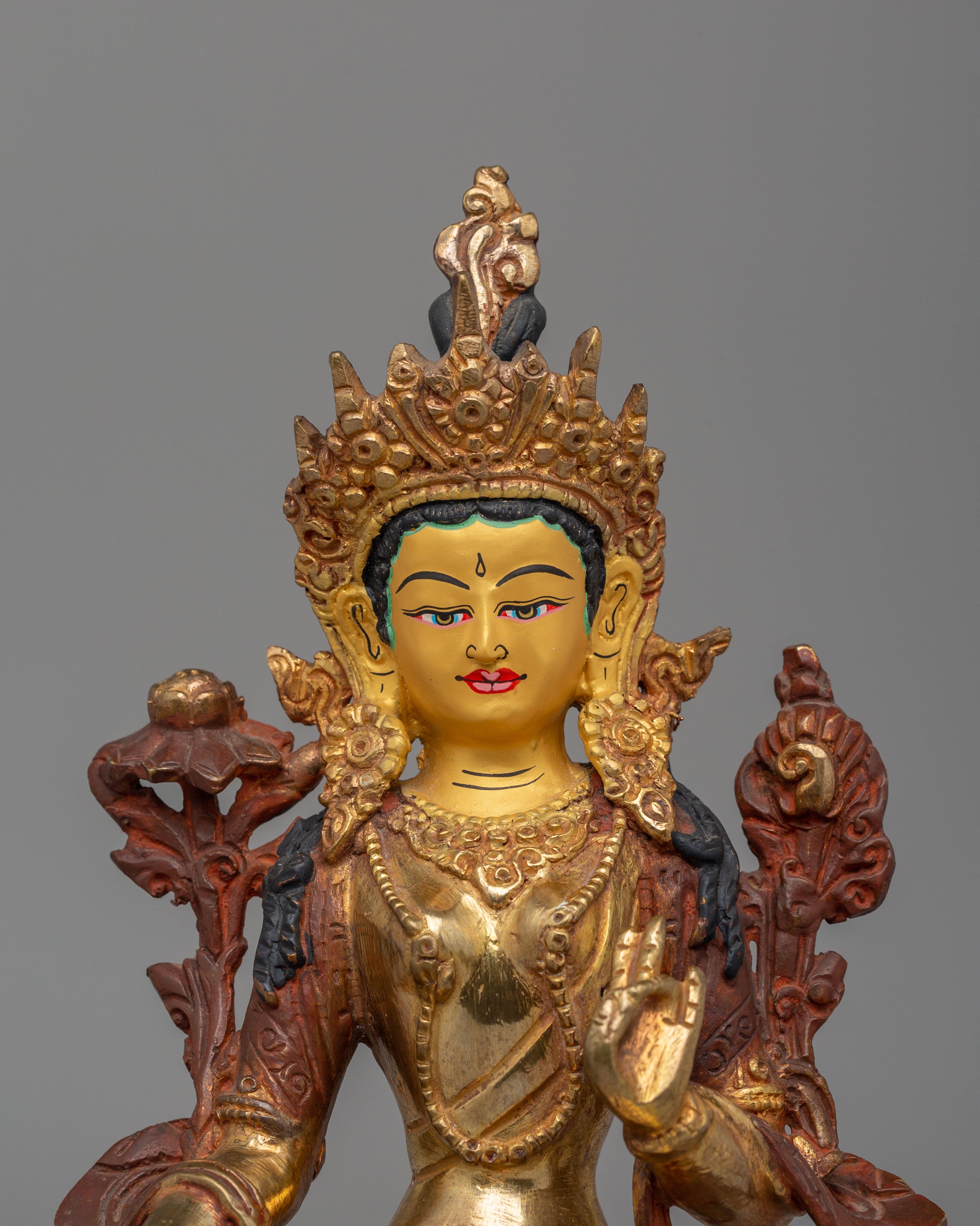 Green Tara Sculpture for Healing | Tara Goddess Statue