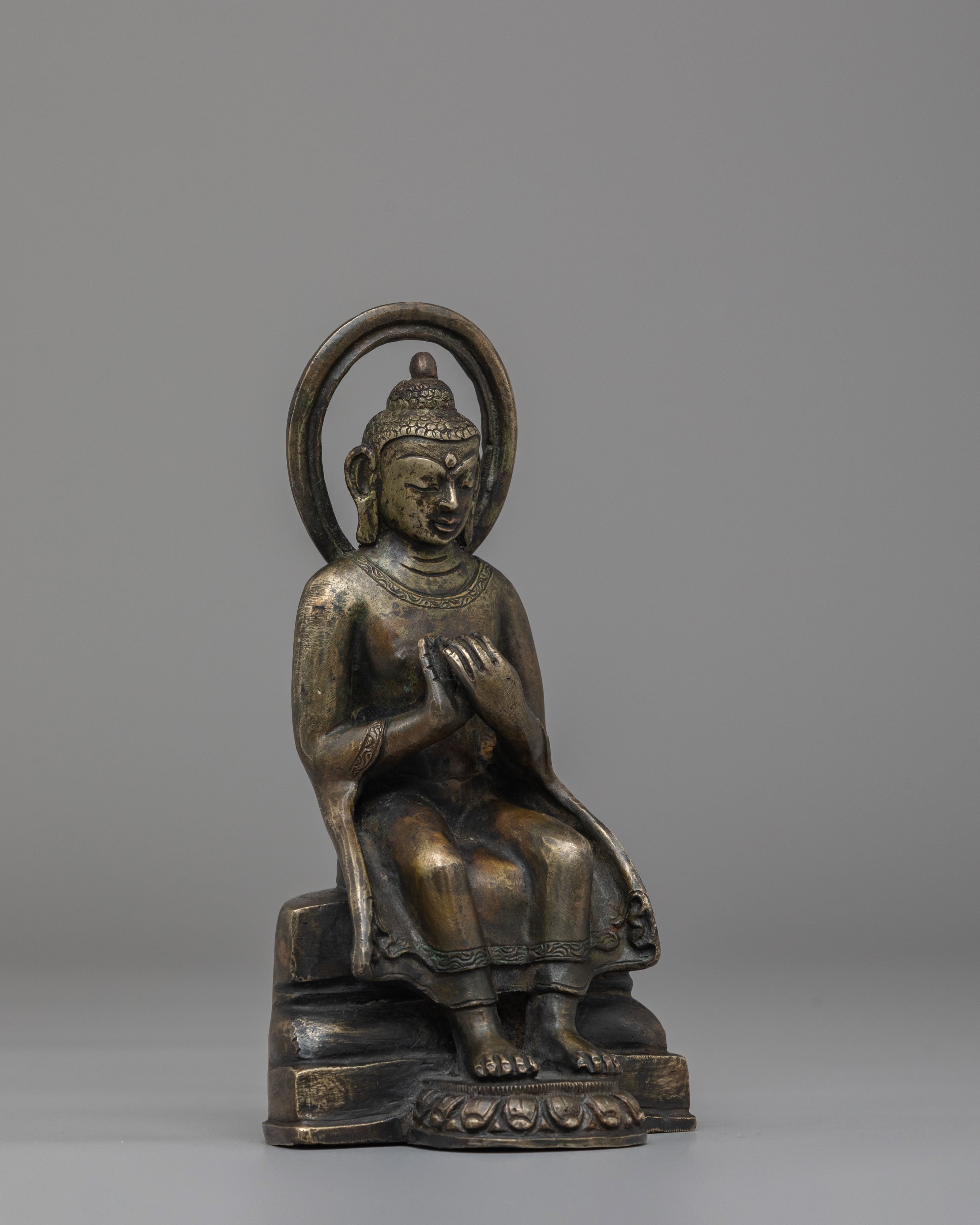 Sacred Future Buddha Statue | Maitreya Buddha Figurine for Meditation