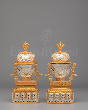 Buddhist Ritual Kapala Set 